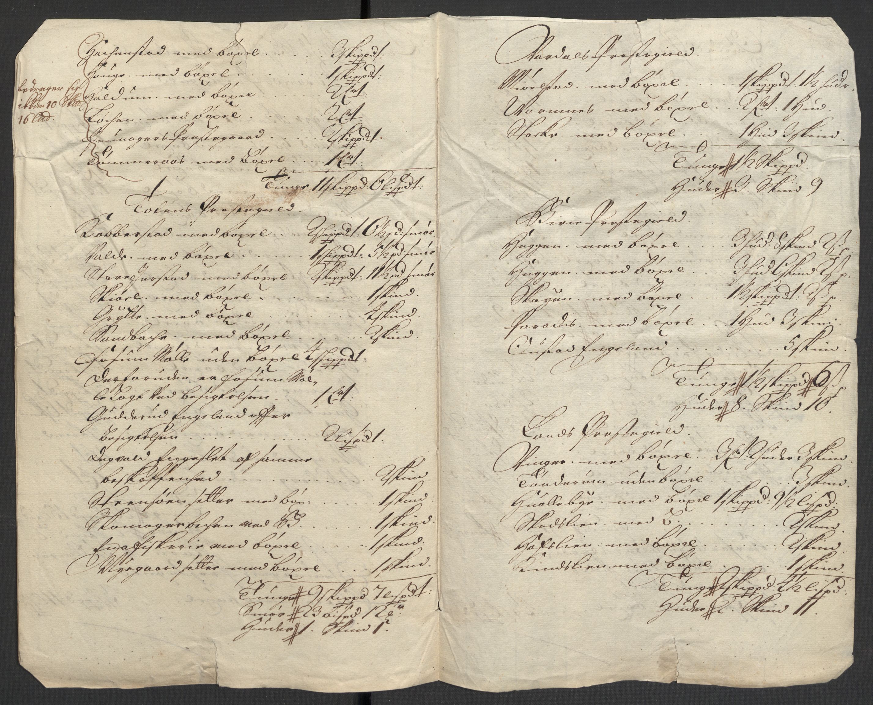 Rentekammeret inntil 1814, Reviderte regnskaper, Fogderegnskap, AV/RA-EA-4092/R18/L1308: Fogderegnskap Hadeland, Toten og Valdres, 1711, p. 17