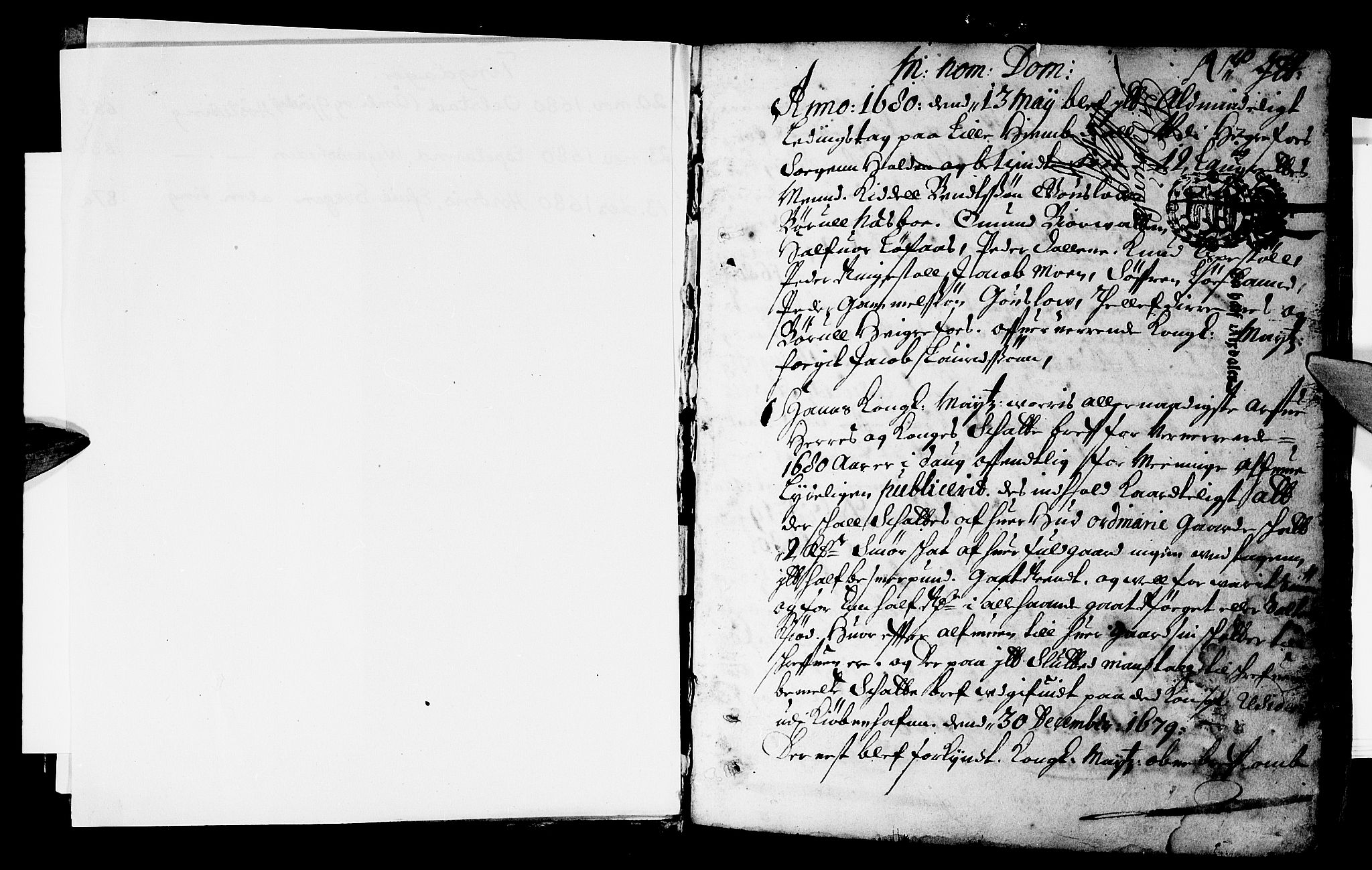 Østre Råbyggelag sorenskriveri, AV/SAK-1221-0016/F/Fa/L0001: Tingbok 1a med register, 1680, p. 0b-1a