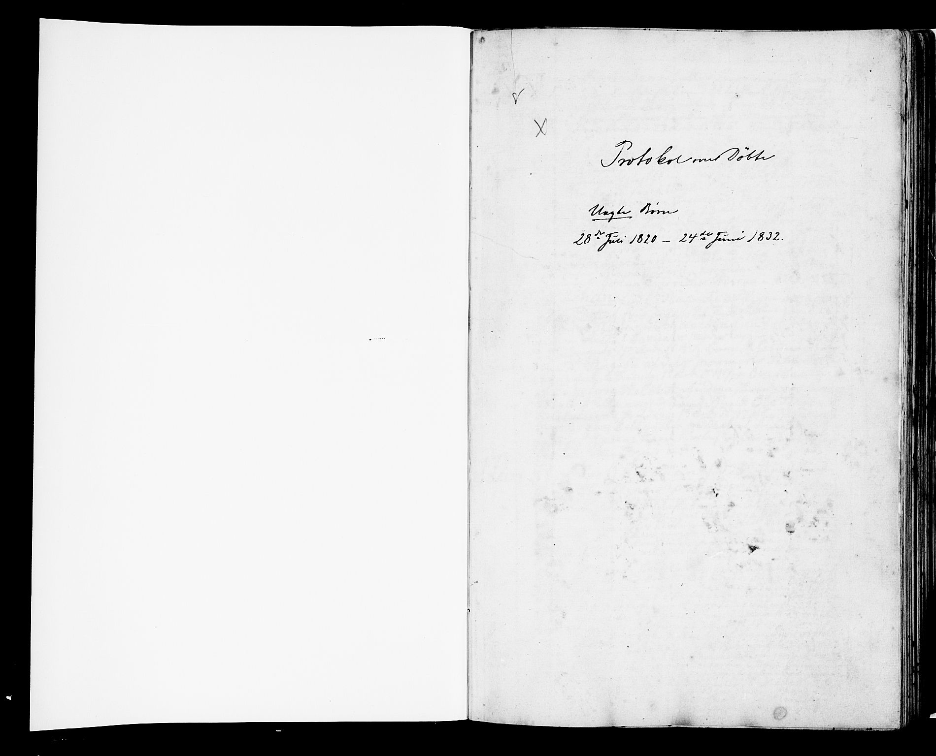 Korskirken sokneprestembete, AV/SAB-A-76101/H/Hab: Parish register (copy) no. A 4, 1820-1832