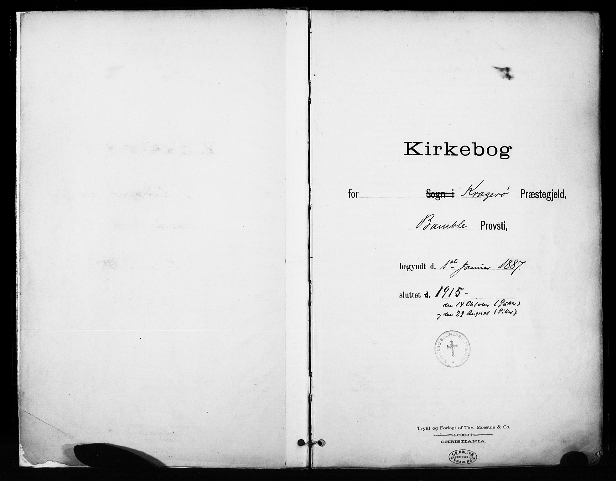Kragerø kirkebøker, SAKO/A-278/F/Fa/L0013: Parish register (official) no. 13, 1887-1915