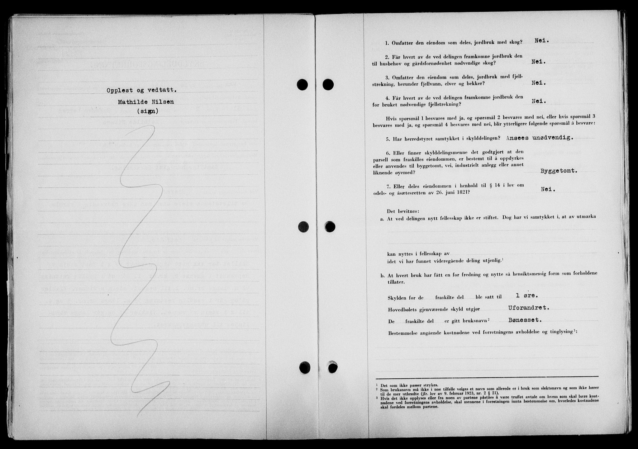 Lofoten sorenskriveri, SAT/A-0017/1/2/2C/L0025a: Mortgage book no. 25a, 1950-1951, Diary no: : 3409/1950