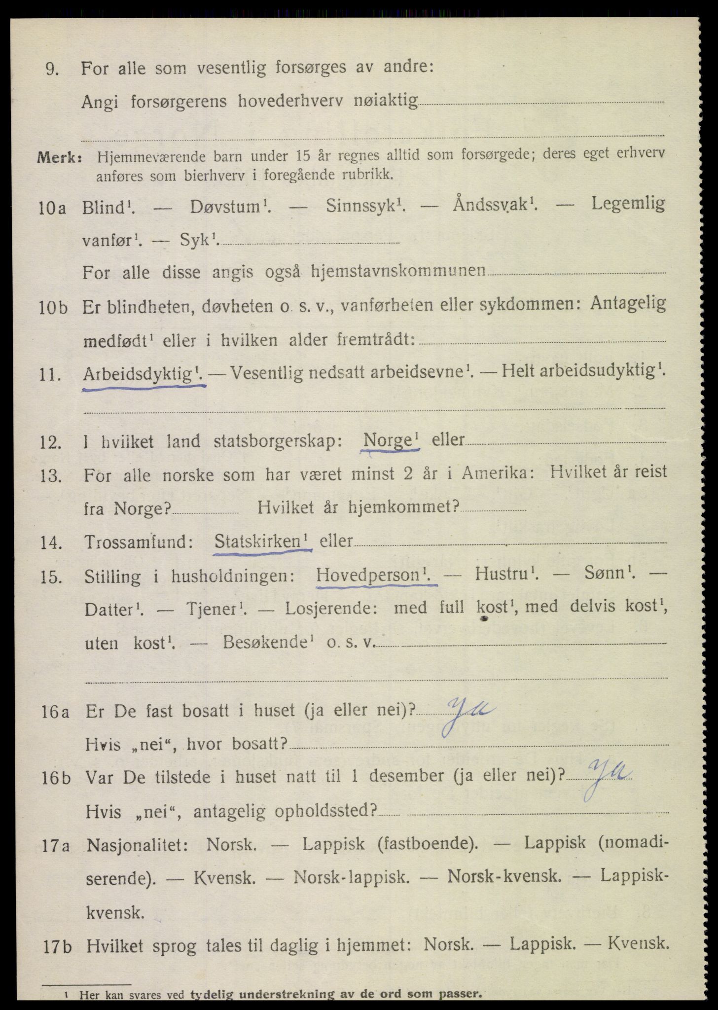 SAT, 1920 census for Kjerringøy, 1920, p. 1336