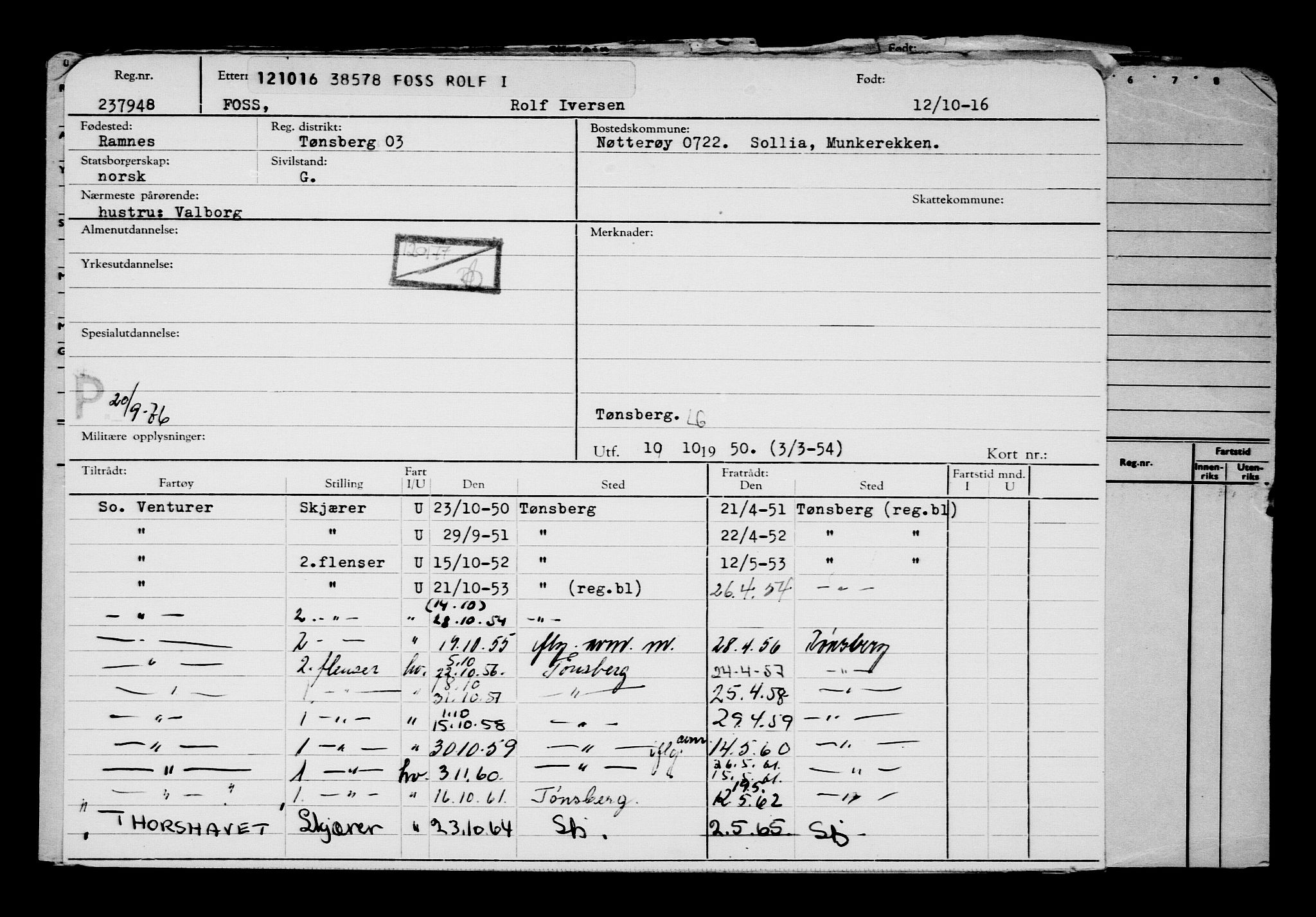 Direktoratet for sjømenn, AV/RA-S-3545/G/Gb/L0143: Hovedkort, 1916, p. 172