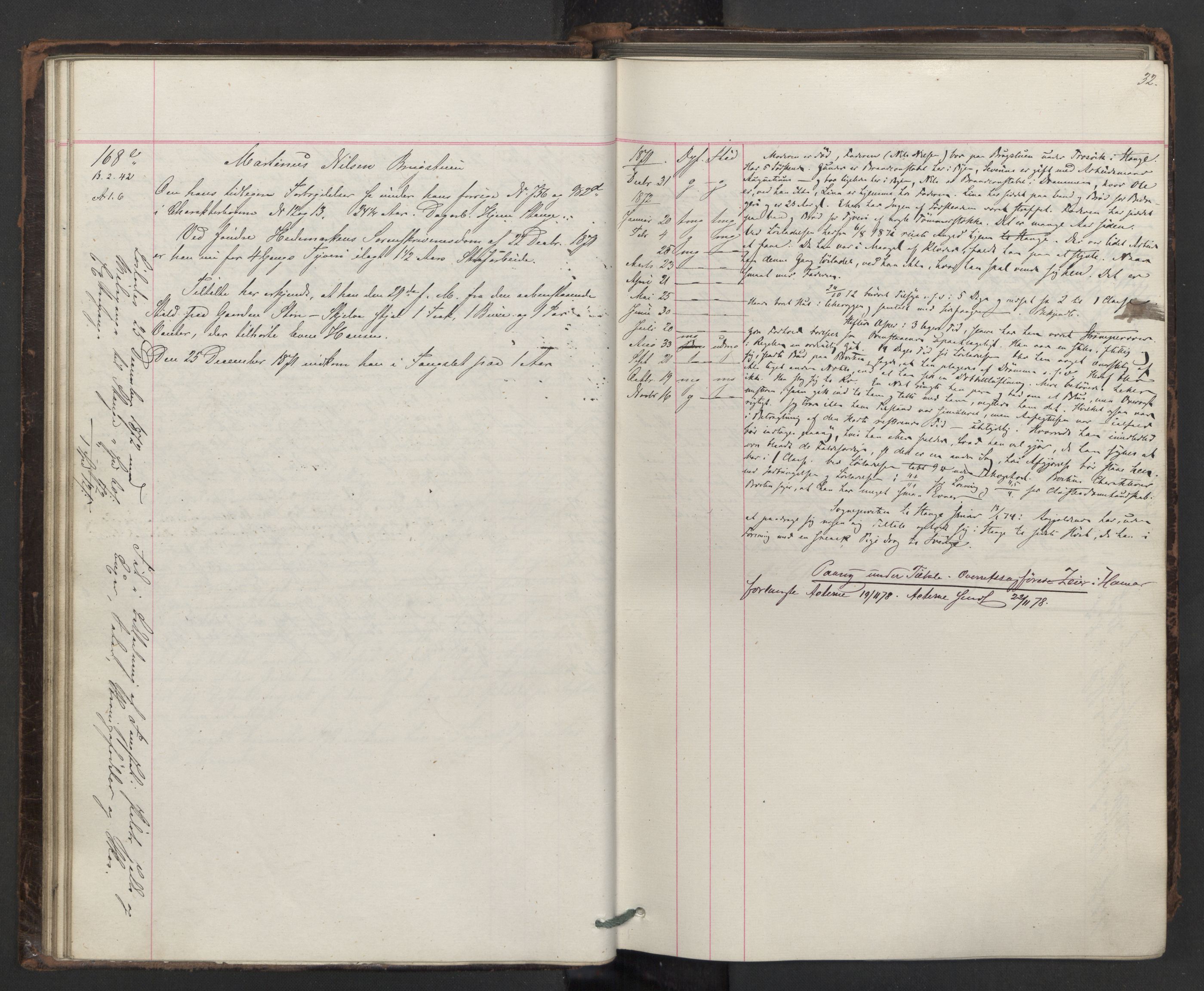 Botsfengslet, AV/RA-S-1539/D/Db/Dbb/L0014: 137e - 437e, 1871-1873, p. 32