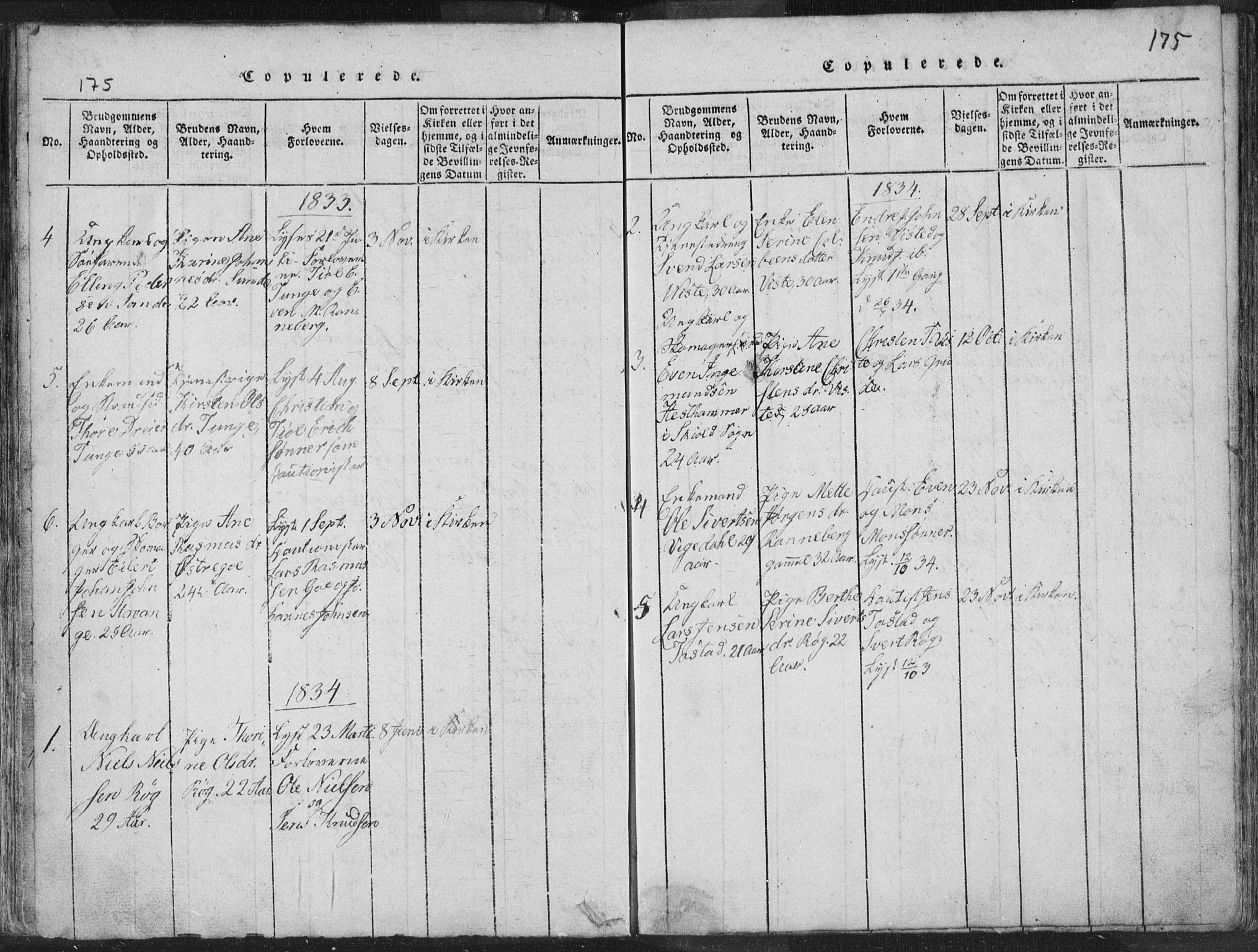 Hetland sokneprestkontor, AV/SAST-A-101826/30/30BA/L0001: Parish register (official) no. A 1, 1816-1856, p. 175