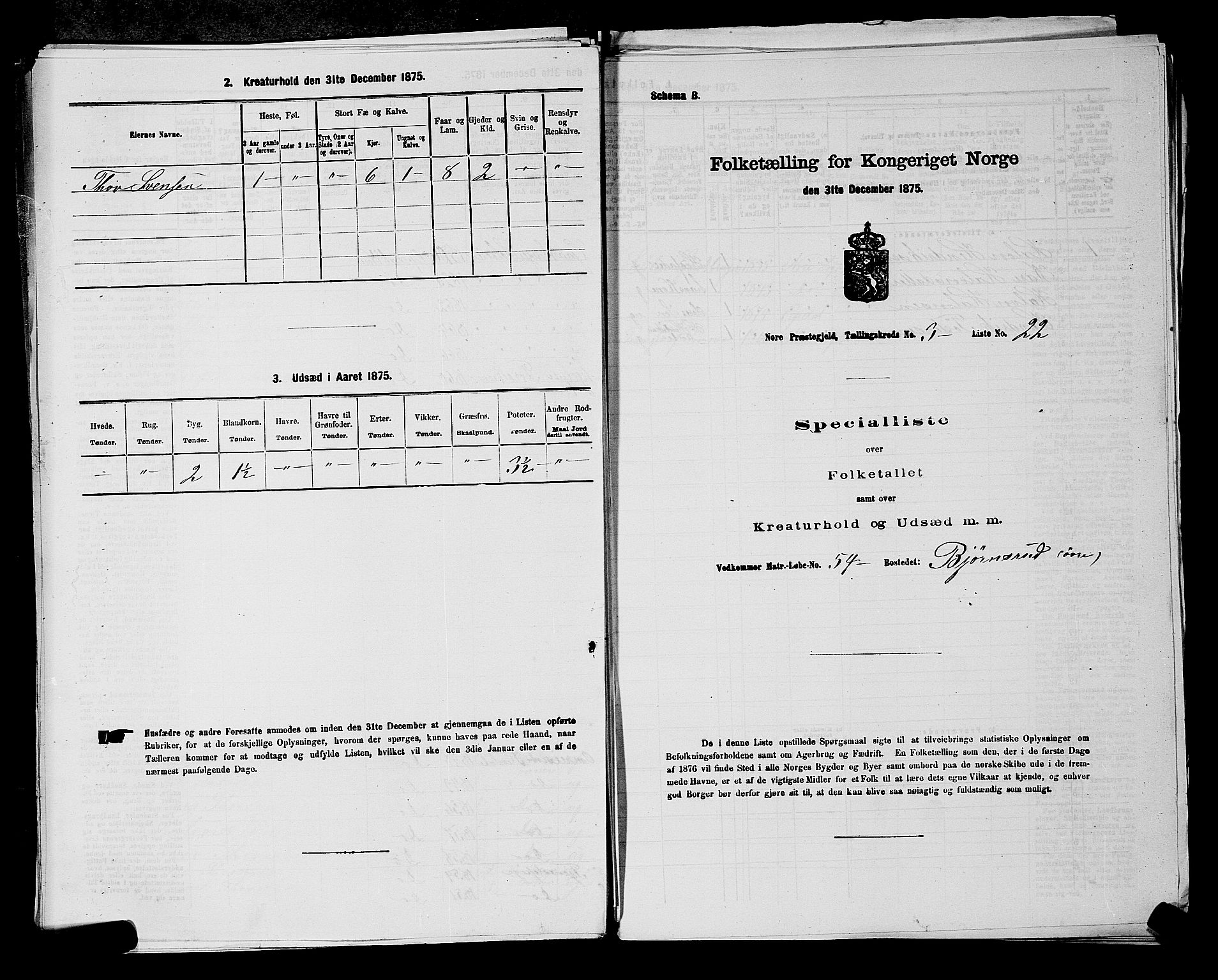 SAKO, 1875 census for 0633P Nore, 1875, p. 412