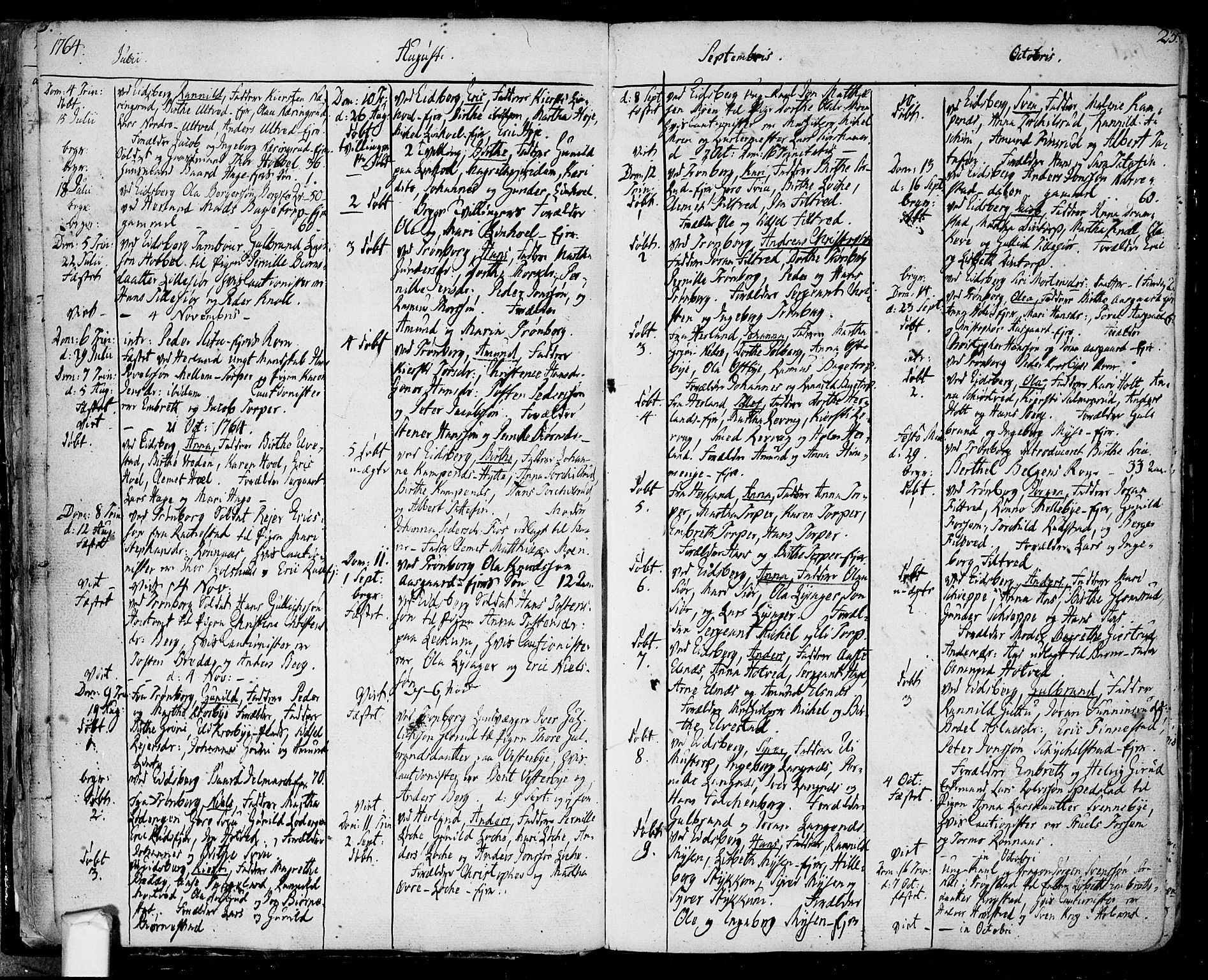 Eidsberg prestekontor Kirkebøker, SAO/A-10905/F/Fa/L0004: Parish register (official) no. I 4, 1759-1788, p. 23