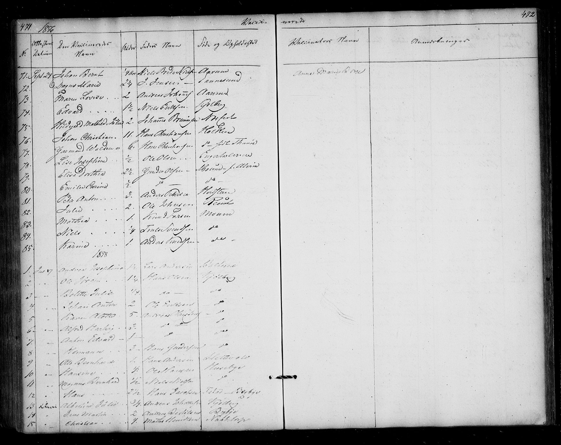 Borge prestekontor Kirkebøker, AV/SAO-A-10903/F/Fa/L0005: Parish register (official) no. I 5, 1848-1860, p. 471-472