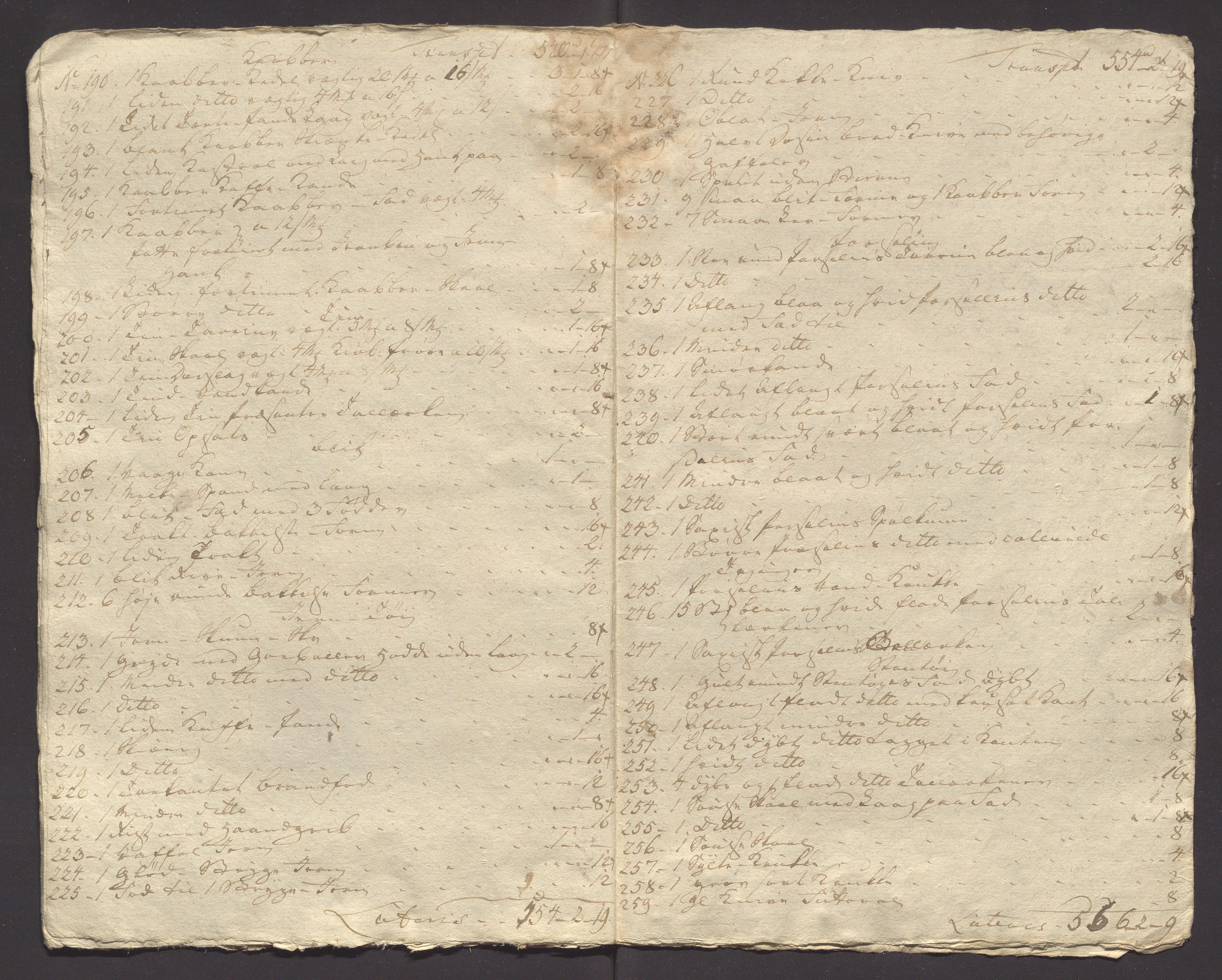 Stavanger byfogd, AV/SAST-A-101408/001/5/50/503C/L0015: Skifter, 1788-1789, p. 10
