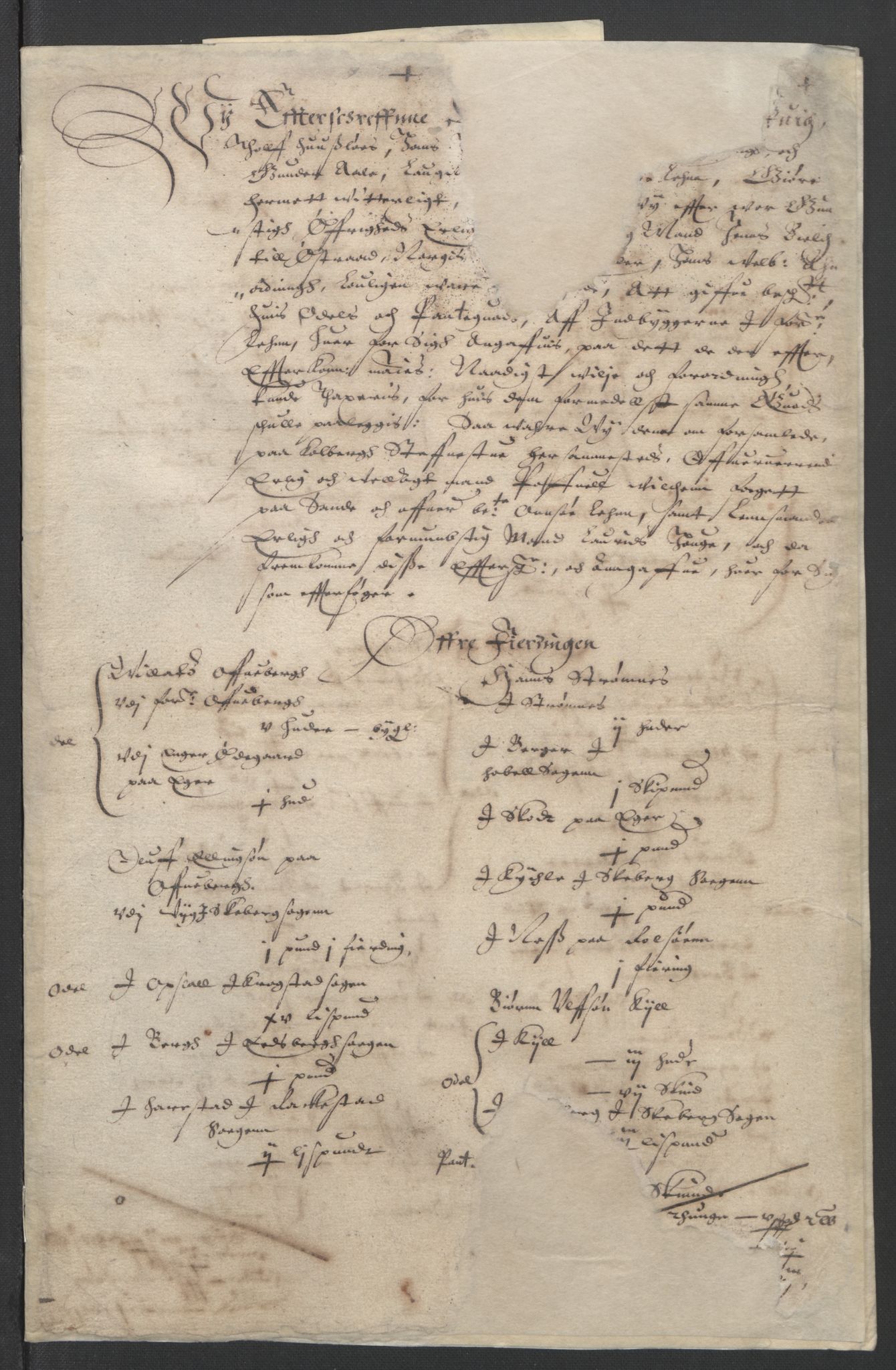 Stattholderembetet 1572-1771, AV/RA-EA-2870/Ek/L0009/0001: Jordebøker til utlikning av rosstjeneste 1624-1626: / Odelsjordebøker for noen vikværske len, 1624-1626, p. 92