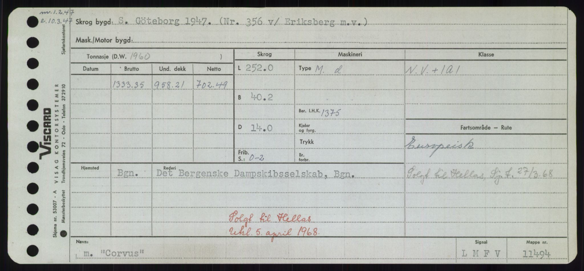 Sjøfartsdirektoratet med forløpere, Skipsmålingen, AV/RA-S-1627/H/Hd/L0008: Fartøy, C-D, p. 241