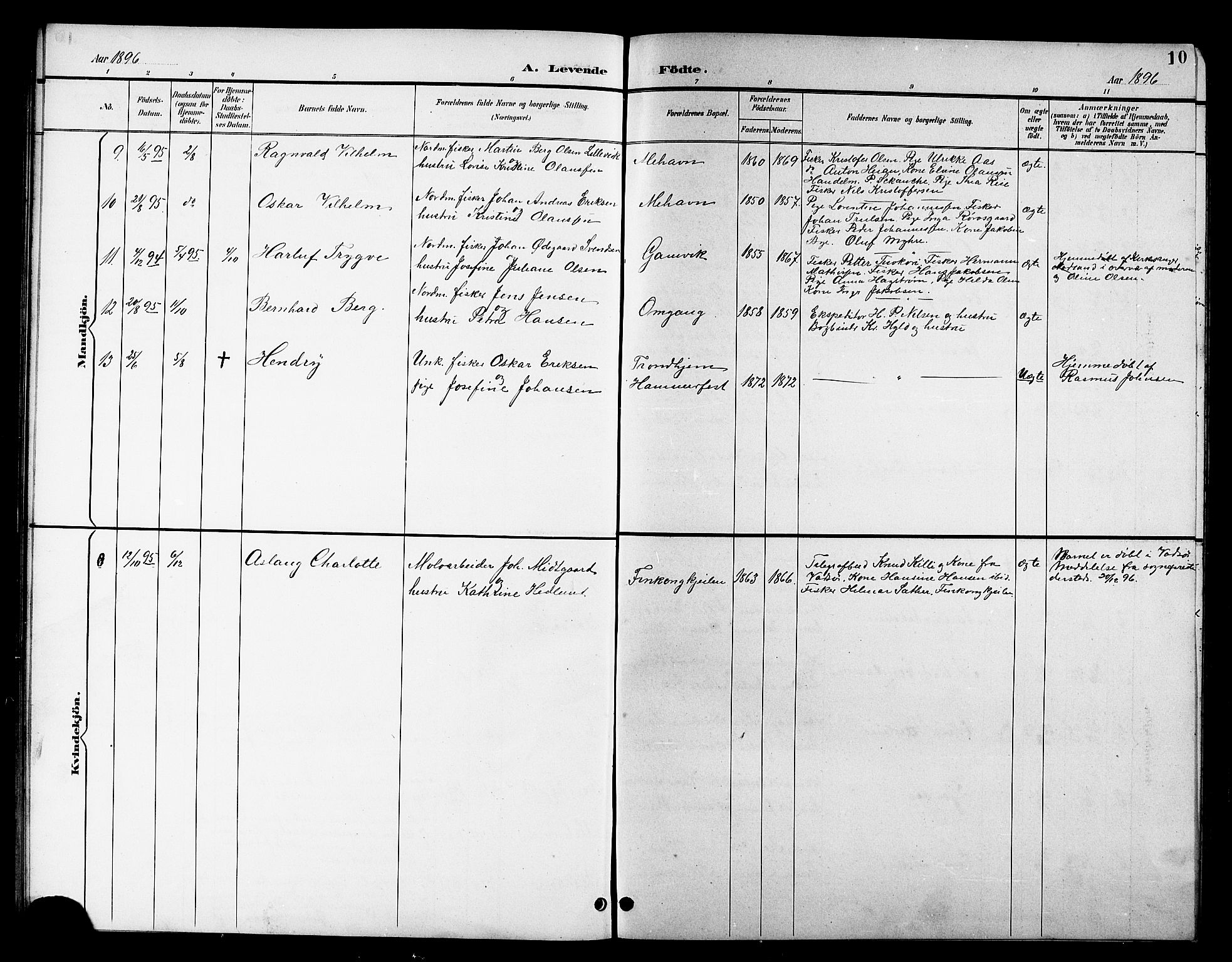 Tana sokneprestkontor, SATØ/S-1334/H/Hb/L0006klokker: Parish register (copy) no. 6, 1892-1909, p. 10
