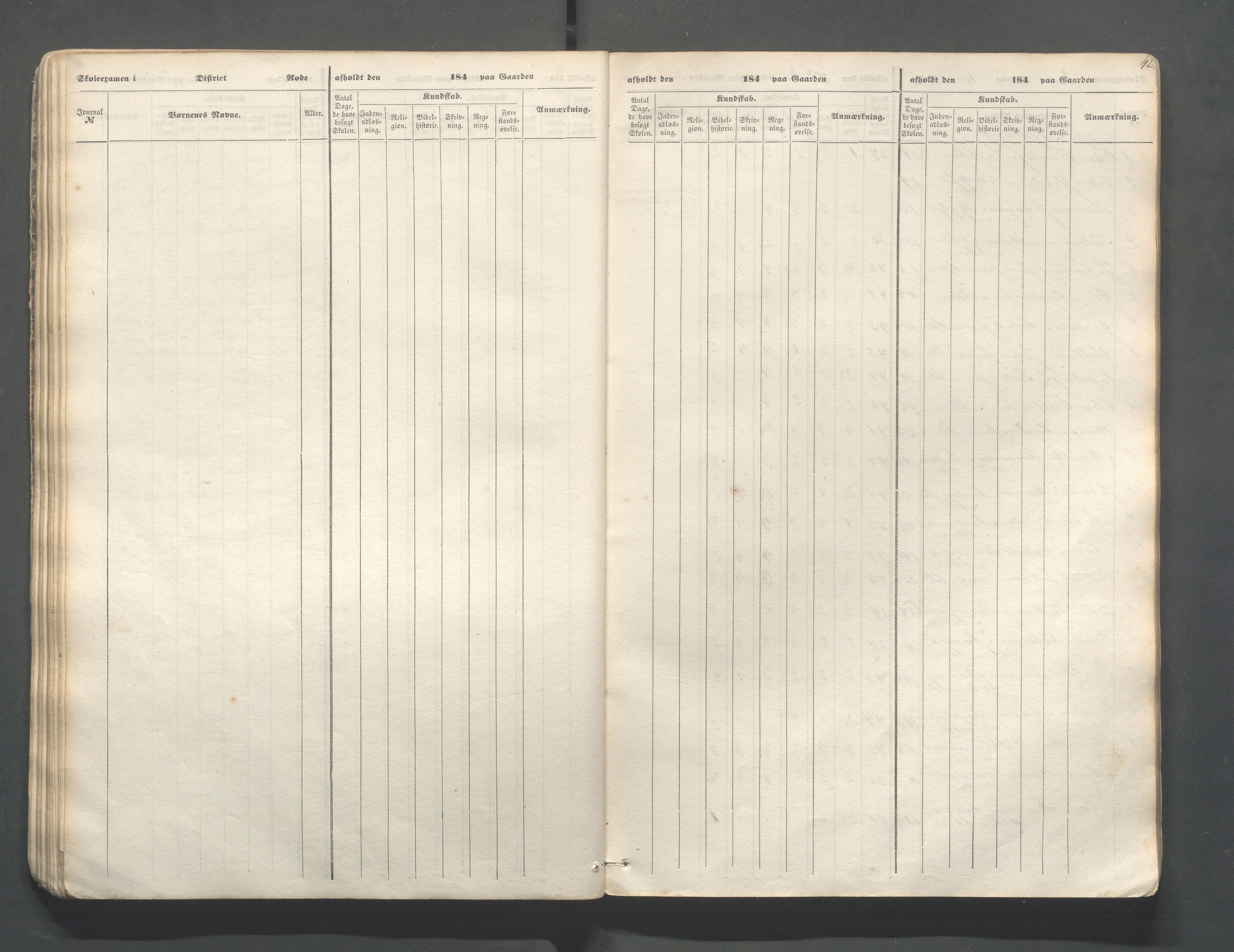 Skudenes kommune - Skudenes skole, IKAR/A-298/I/L0001: Eksamen, 1845-1852, p. 42