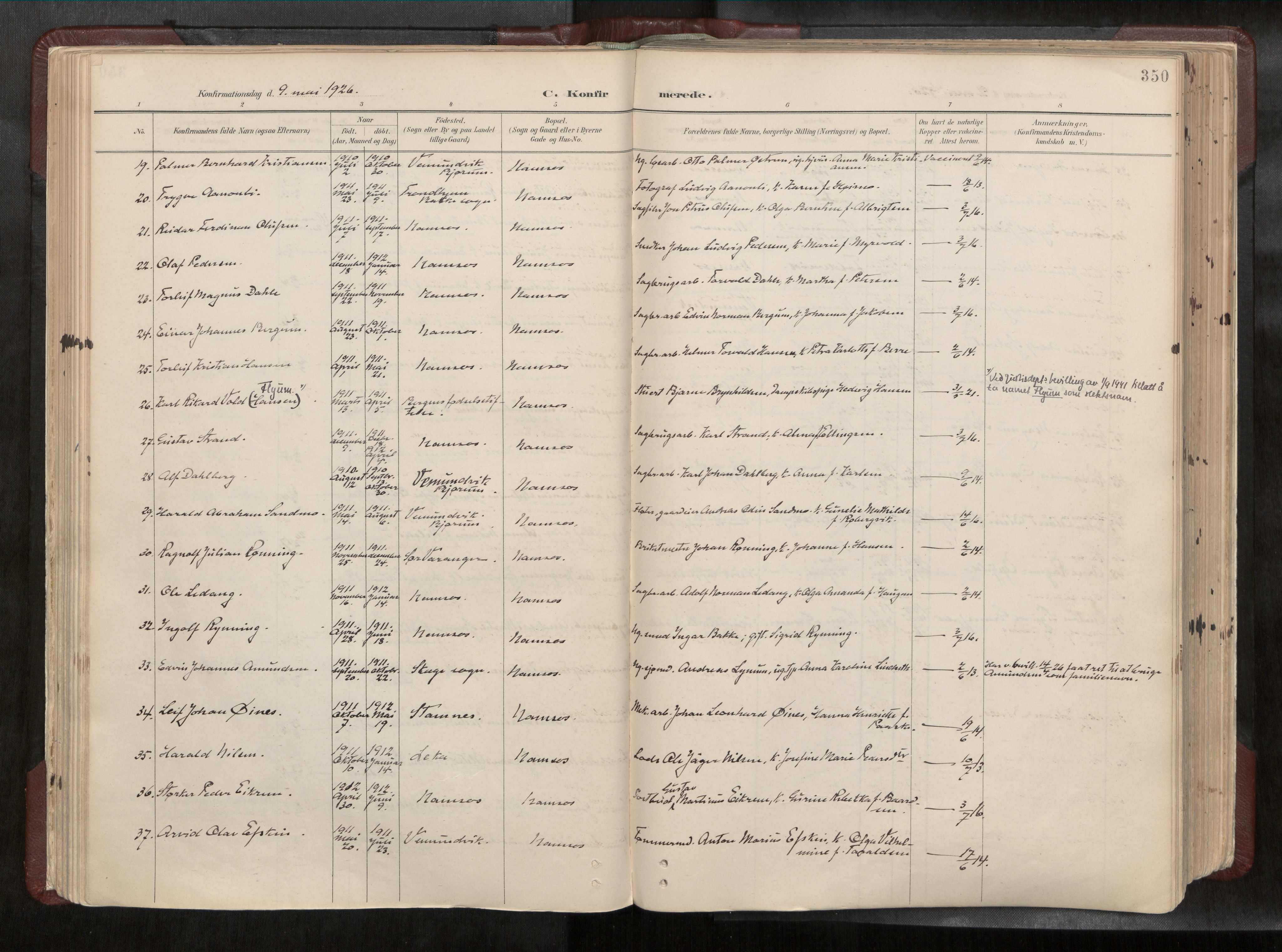 Ministerialprotokoller, klokkerbøker og fødselsregistre - Nord-Trøndelag, AV/SAT-A-1458/768/L0579a: Parish register (official) no. 768A14, 1887-1931, p. 350