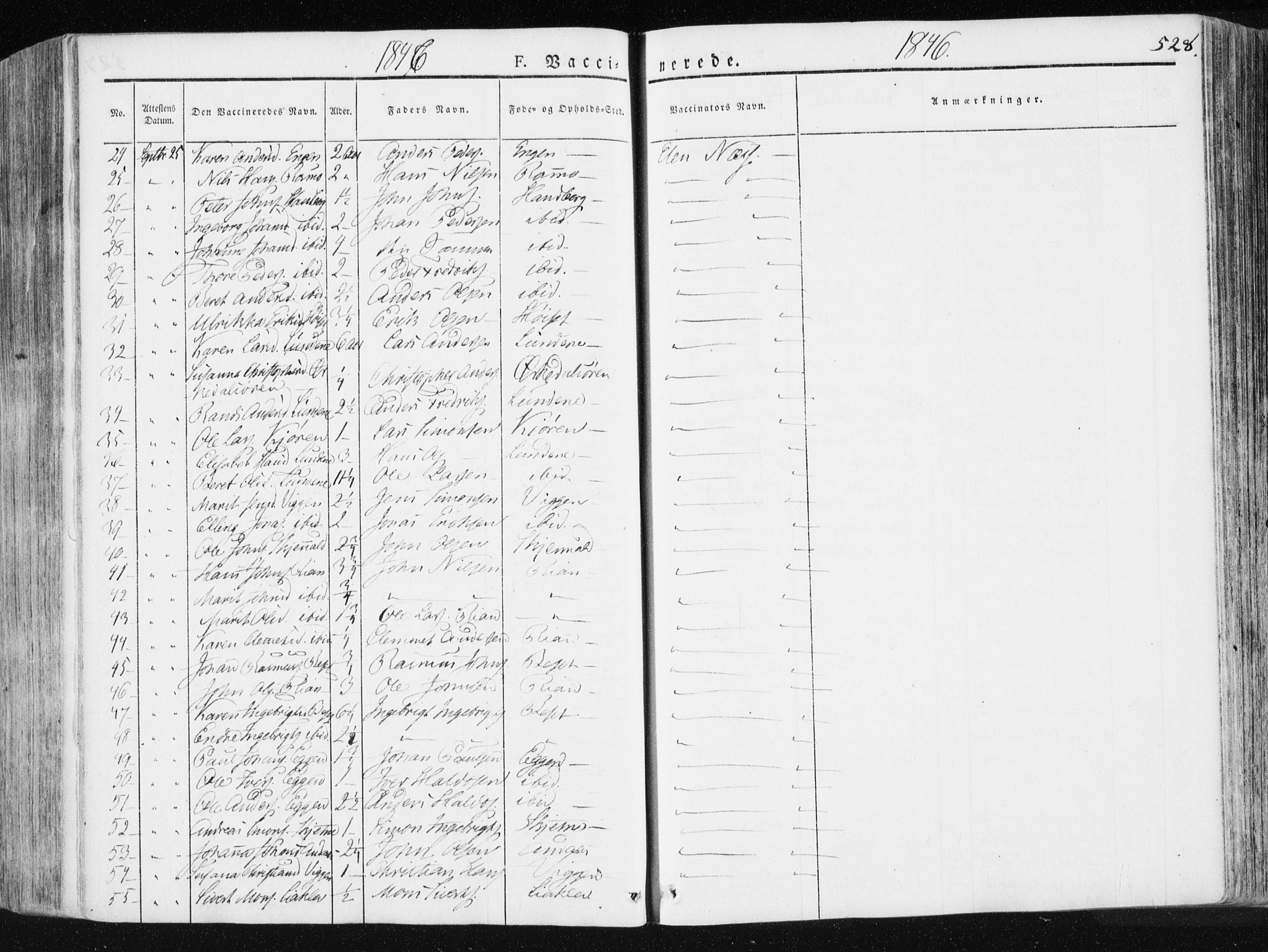 Ministerialprotokoller, klokkerbøker og fødselsregistre - Sør-Trøndelag, SAT/A-1456/665/L0771: Parish register (official) no. 665A06, 1830-1856, p. 528