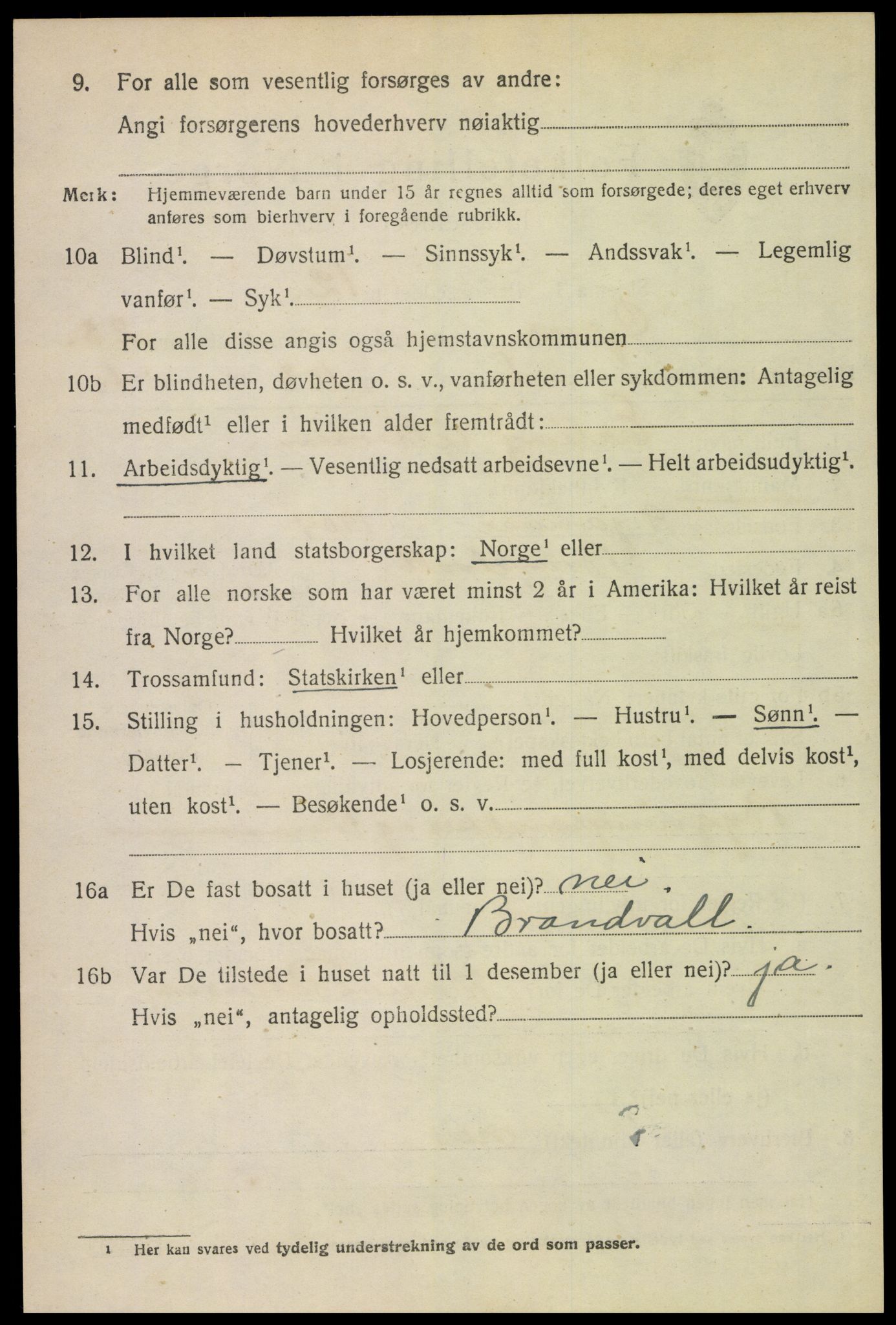 SAH, 1920 census for Grue, 1920, p. 15814