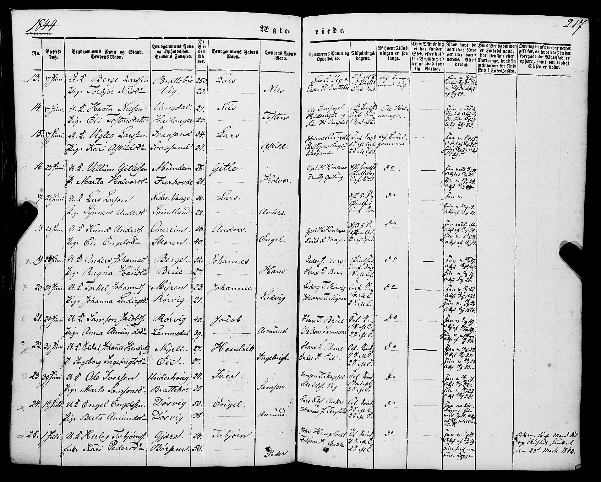Strandebarm sokneprestembete, SAB/A-78401/H/Haa: Parish register (official) no. A 7, 1844-1872, p. 217