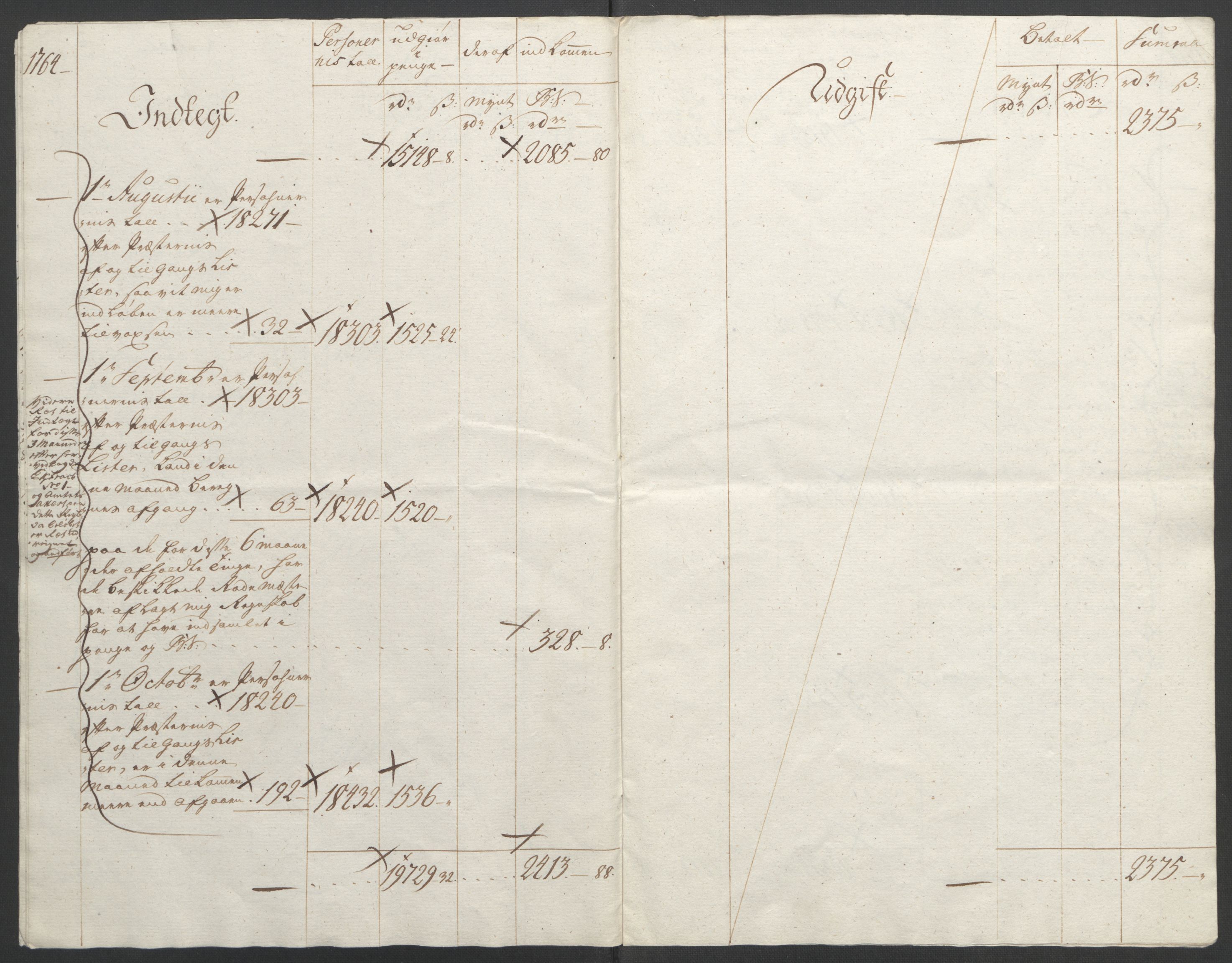 Rentekammeret inntil 1814, Reviderte regnskaper, Fogderegnskap, AV/RA-EA-4092/R45/L2704: Ekstraskatten Lista og Mandal, 1762-1768, p. 131