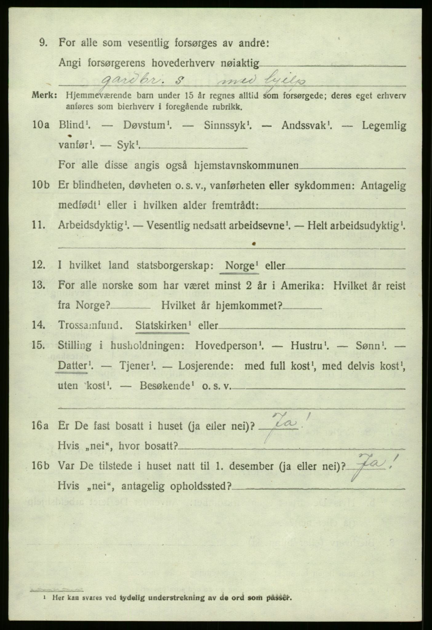 SAB, 1920 census for Fjaler, 1920, p. 3884