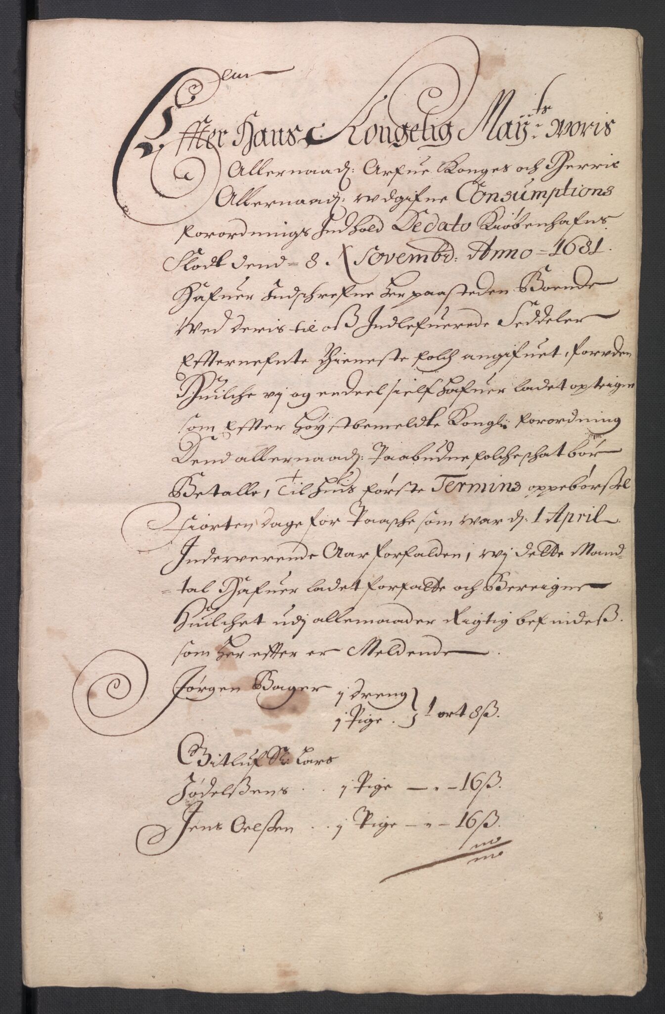 Rentekammeret inntil 1814, Reviderte regnskaper, Byregnskaper, RA/EA-4066/R/Ro/L0301: [O3] Kontribusjonsregnskap, 1679-1684, p. 138