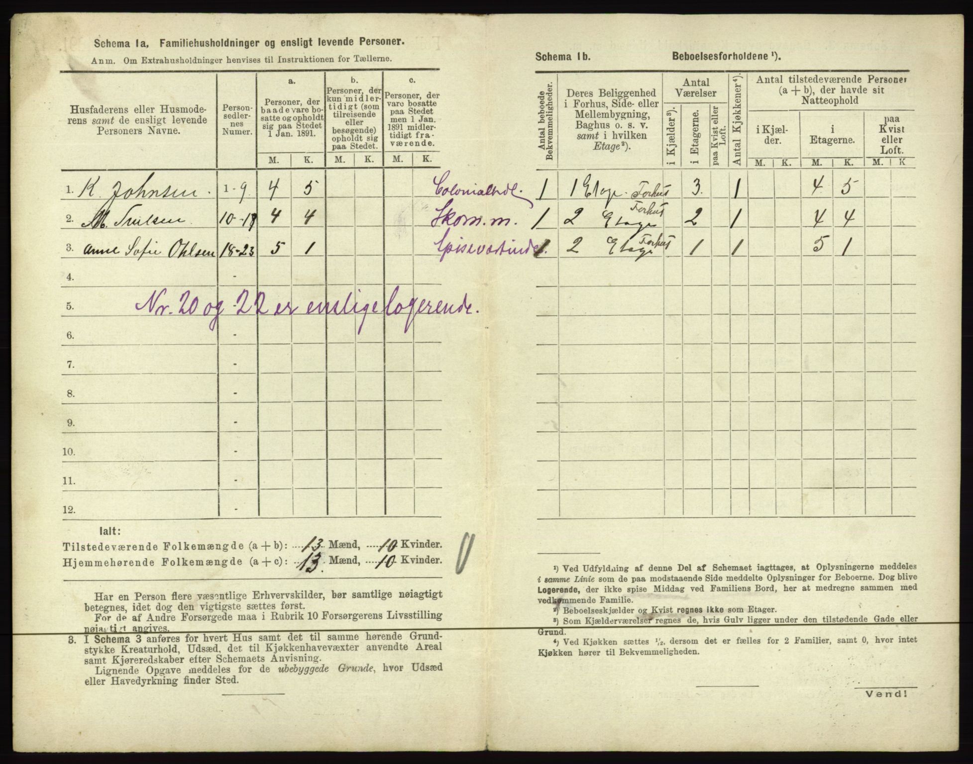 RA, 1891 census for 0601 Hønefoss, 1891, p. 224