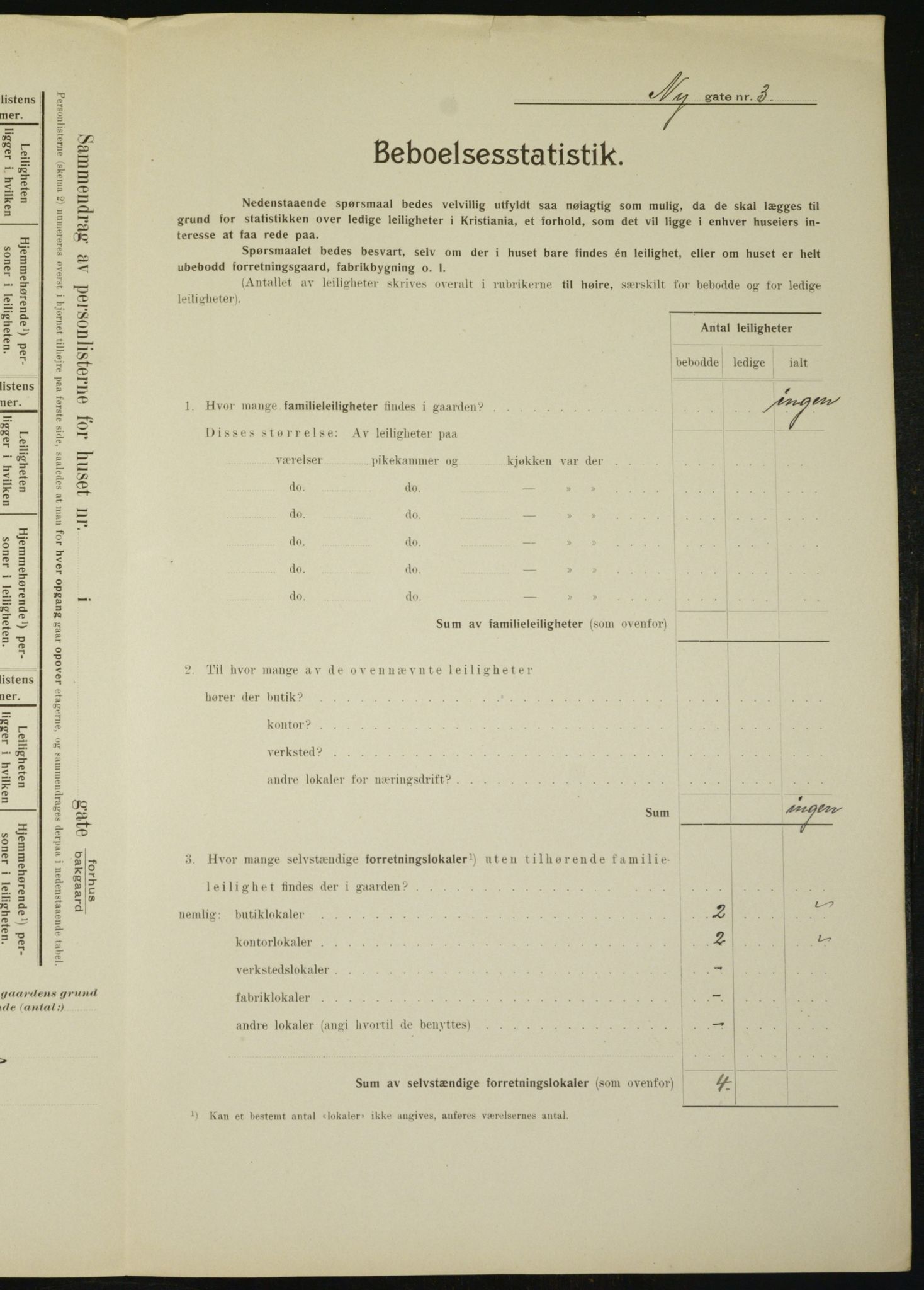 OBA, Municipal Census 1910 for Kristiania, 1910, p. 71386