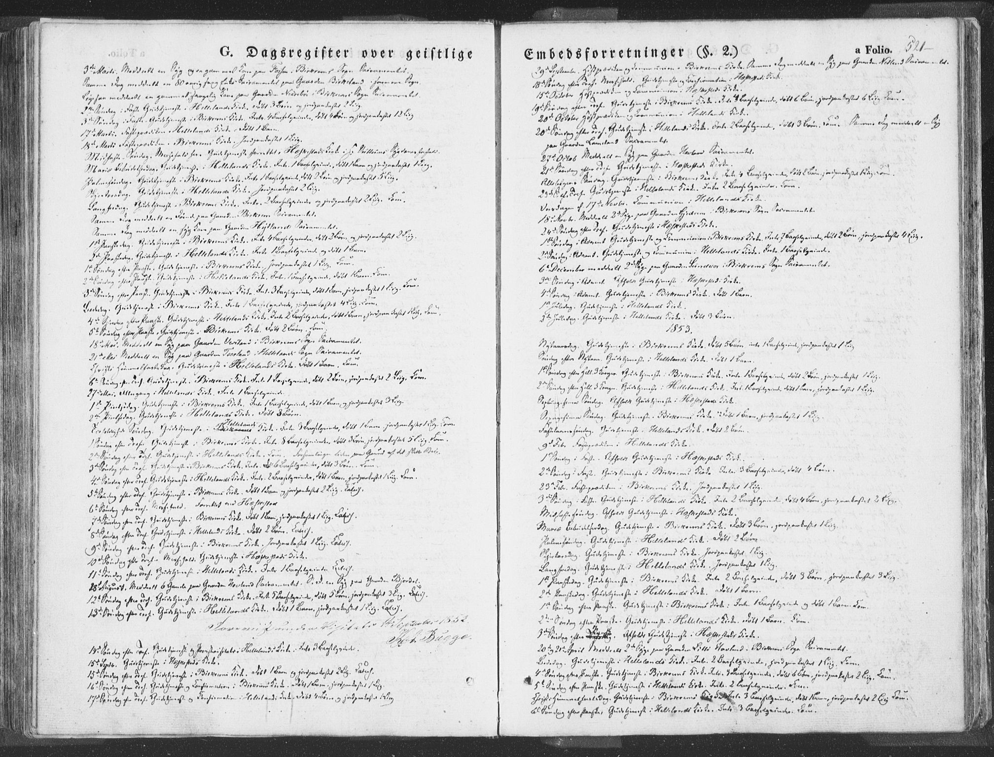 Helleland sokneprestkontor, SAST/A-101810: Parish register (official) no. A 6.2, 1834-1863, p. 521