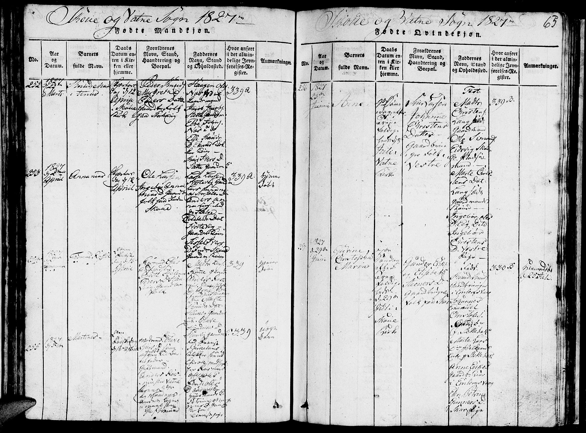 Ministerialprotokoller, klokkerbøker og fødselsregistre - Møre og Romsdal, AV/SAT-A-1454/524/L0360: Parish register (copy) no. 524C01, 1816-1830, p. 65