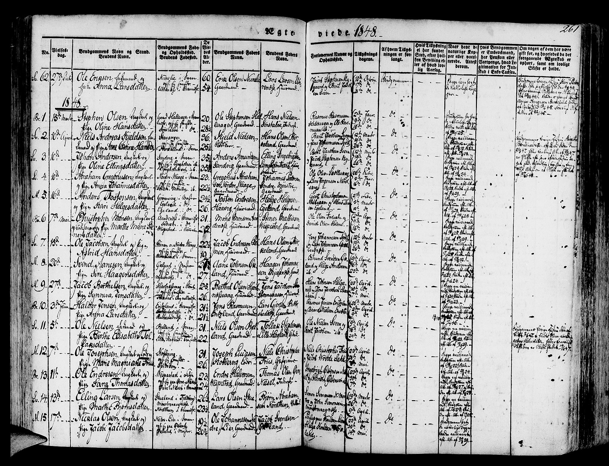 Finnås sokneprestembete, SAB/A-99925/H/Ha/Haa/Haaa/L0006: Parish register (official) no. A 6, 1836-1850, p. 261