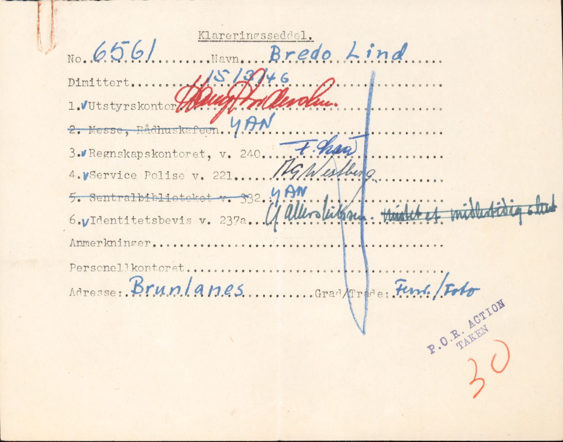 Forsvaret, Forsvarets overkommando/Luftforsvarsstaben, AV/RA-RAFA-4079/P/Pa/L0013: Personellmapper, 1905, p. 408