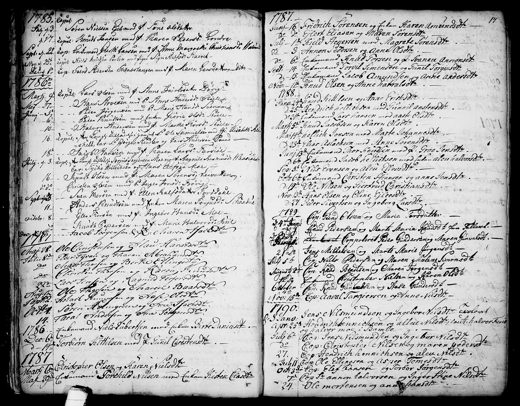 Sannidal kirkebøker, AV/SAKO-A-296/F/Fa/L0002: Parish register (official) no. 2, 1767-1802, p. 17