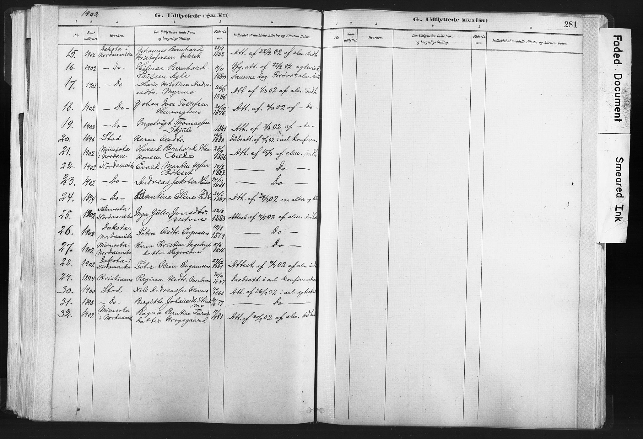 Ministerialprotokoller, klokkerbøker og fødselsregistre - Nord-Trøndelag, SAT/A-1458/749/L0474: Parish register (official) no. 749A08, 1887-1903, p. 281