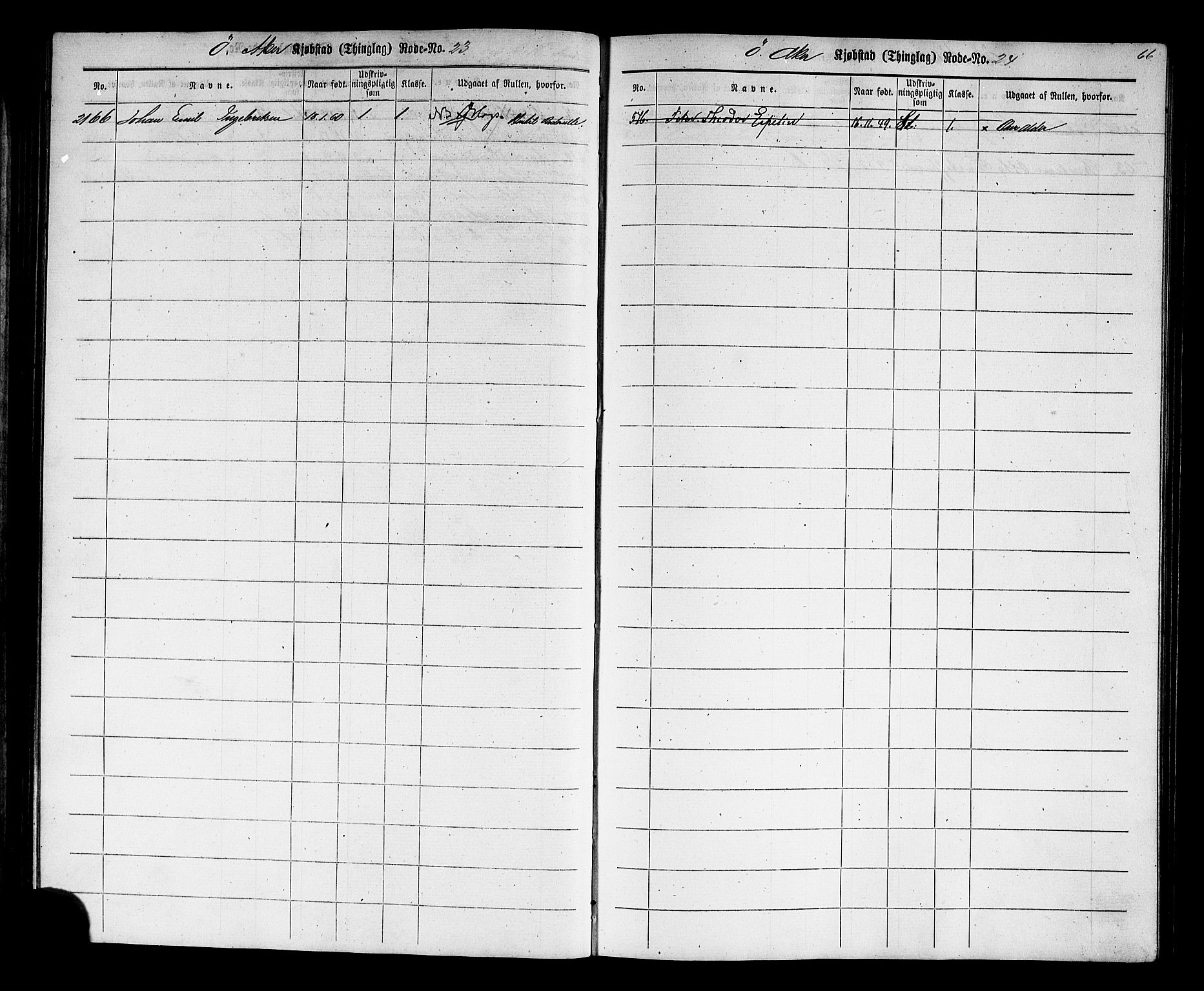 Oslo mønstringskontor, AV/SAO-A-10569g/F/Fc/Fcc/L0001: Utskrivningsregisterrulle, 1860, p. 69