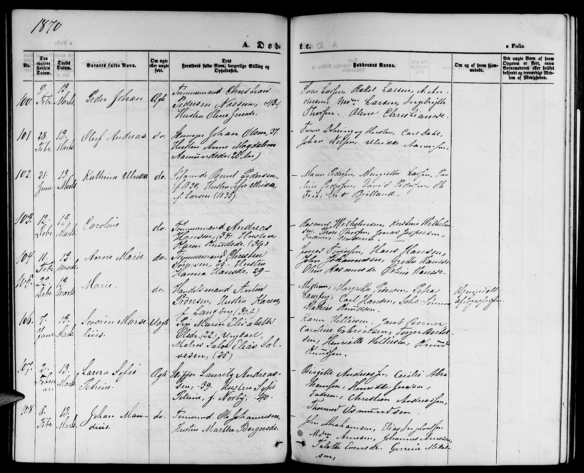 St. Petri sokneprestkontor, AV/SAST-A-101813/001/30/30BB/L0001: Parish register (copy) no. B 1, 1865-1878