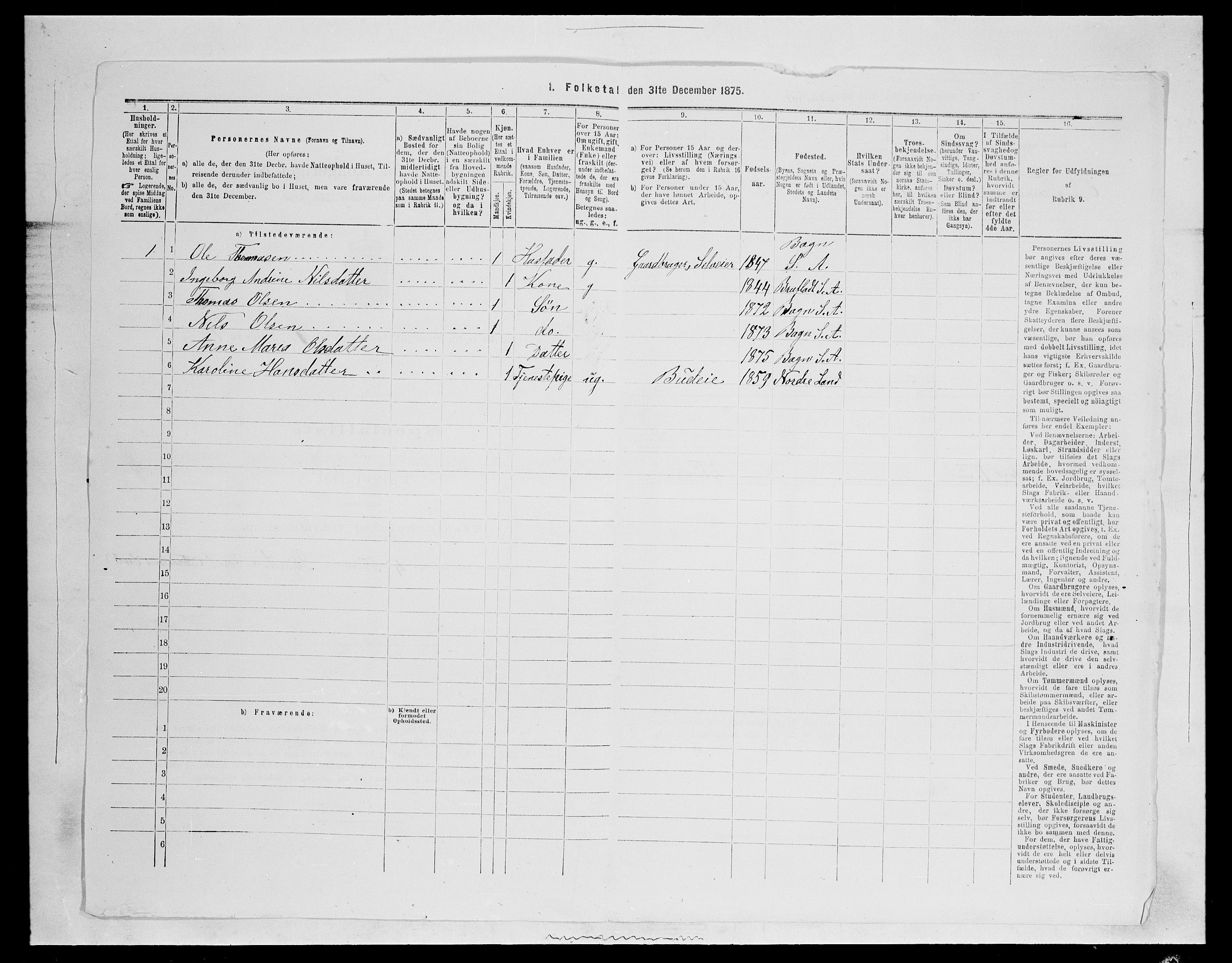 SAH, 1875 census for 0540P Sør-Aurdal, 1875, p. 681