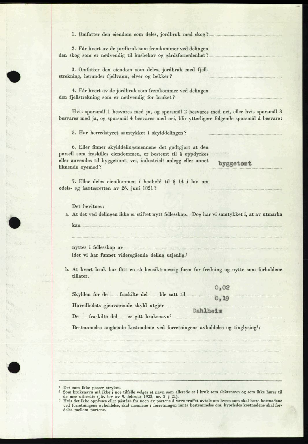 Idd og Marker sorenskriveri, AV/SAO-A-10283/G/Gb/Gbb/L0013: Mortgage book no. A13, 1949-1950, Diary no: : 2215/1949