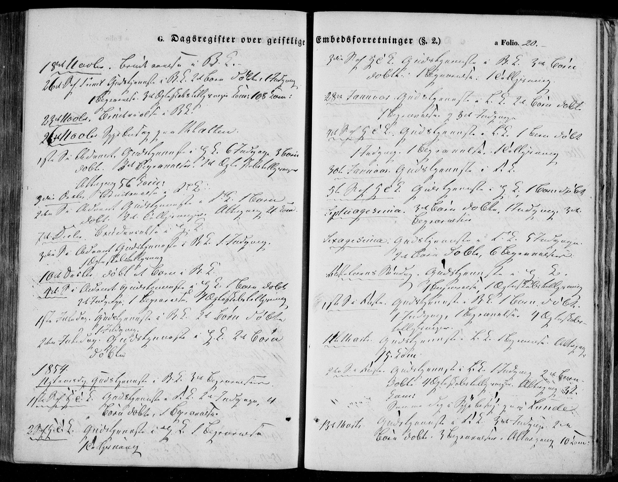 Bakke sokneprestkontor, AV/SAK-1111-0002/F/Fa/Faa/L0005: Parish register (official) no. A 5, 1847-1855, p. 20