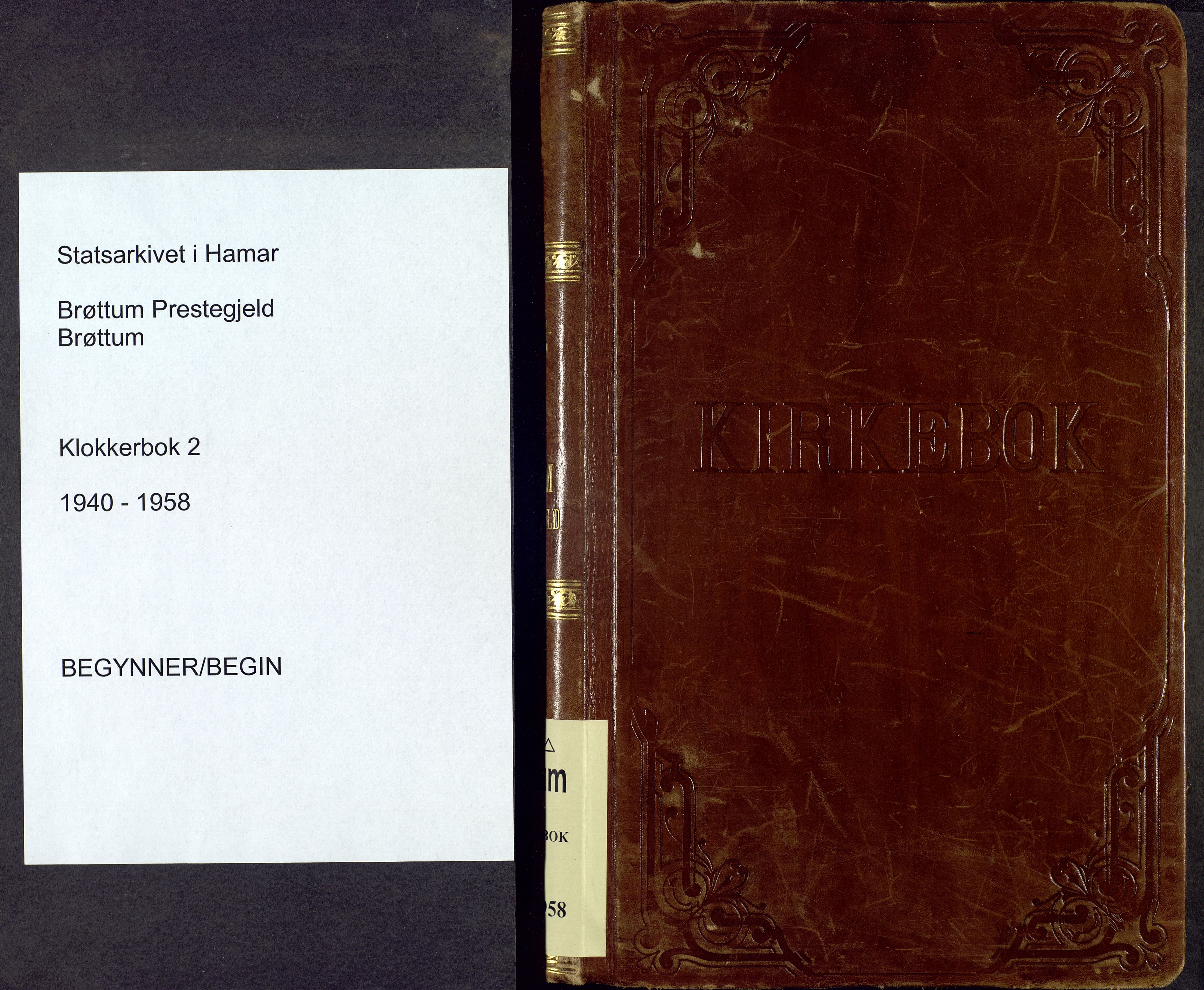 Brøttum prestekontor, AV/SAH-PREST-016/L/La/L0002: Parish register (copy) no. 2, 1940-1958