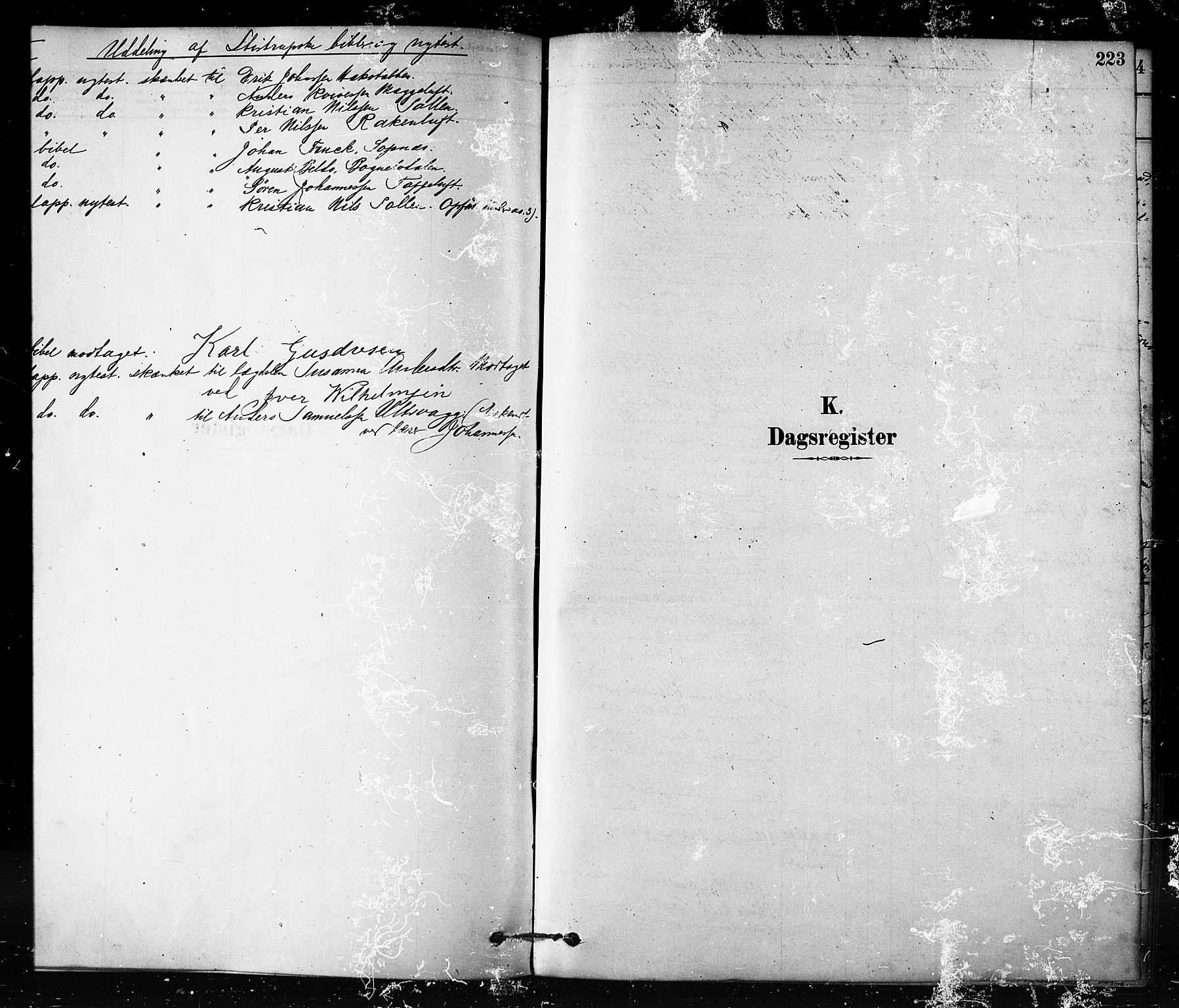 Talvik sokneprestkontor, SATØ/S-1337/H/Ha/L0012kirke: Parish register (official) no. 12, 1878-1886, p. 223