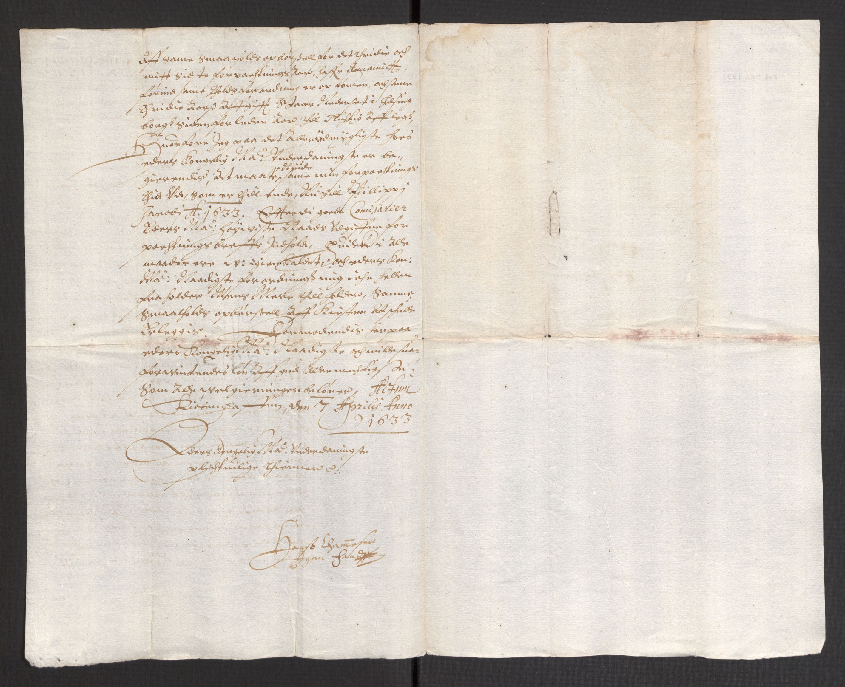 Danske Kanselli 1572-1799, AV/RA-EA-3023/F/Fc/Fcc/Fcca/L0007: Norske innlegg 1572-1799, 1633-1635, p. 112