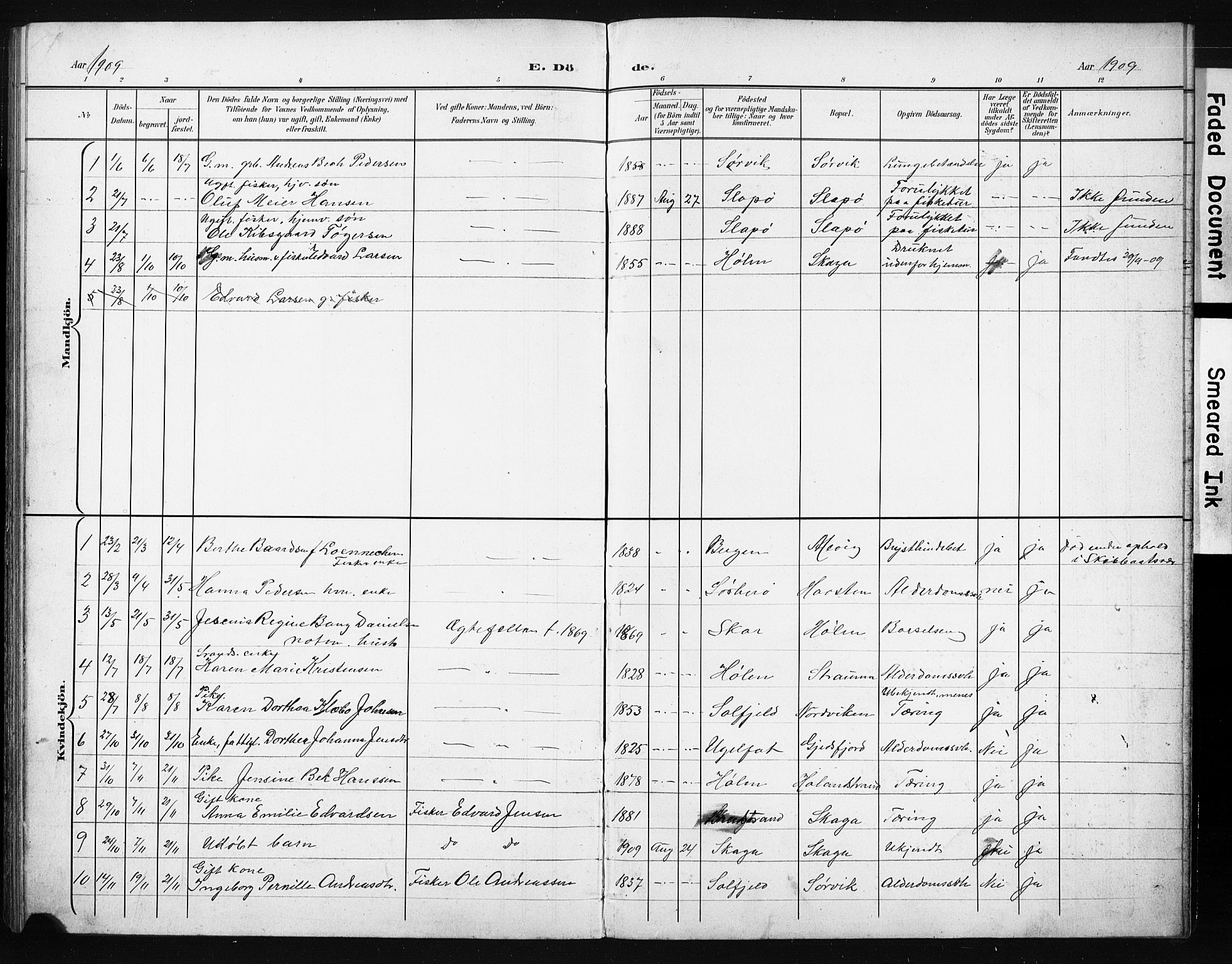 Ministerialprotokoller, klokkerbøker og fødselsregistre - Nordland, AV/SAT-A-1459/836/L0538: Parish register (copy) no. 836C02, 1901-1917