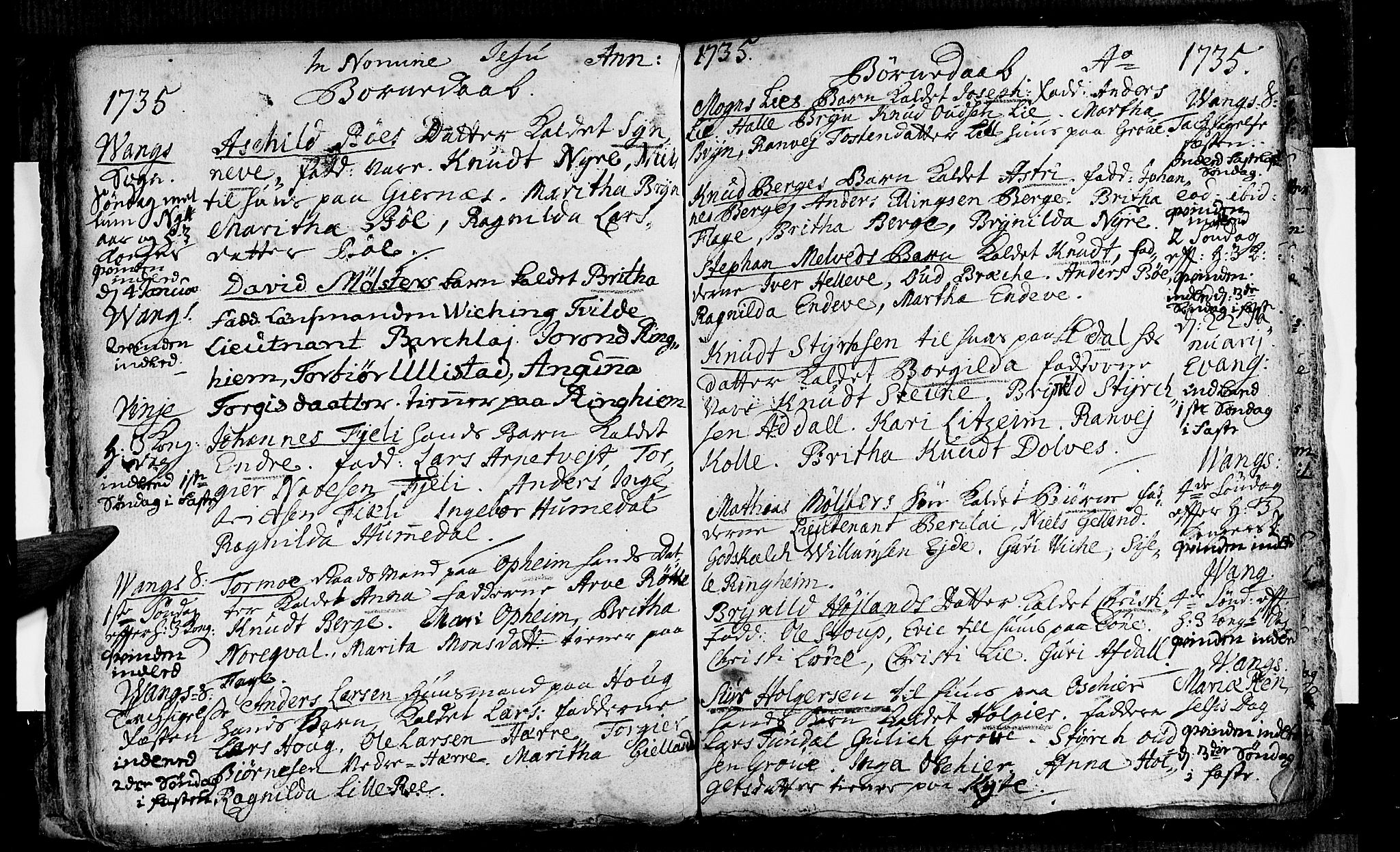 Voss sokneprestembete, AV/SAB-A-79001/H/Haa: Parish register (official) no. A 4, 1732-1736, p. 53