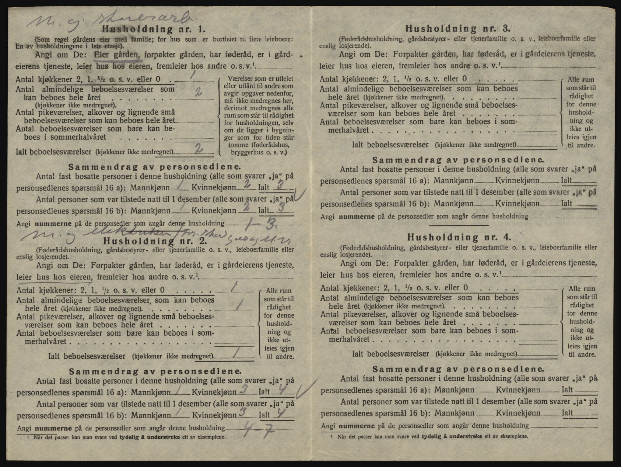 SAO, 1920 census for Glemmen, 1920, p. 826