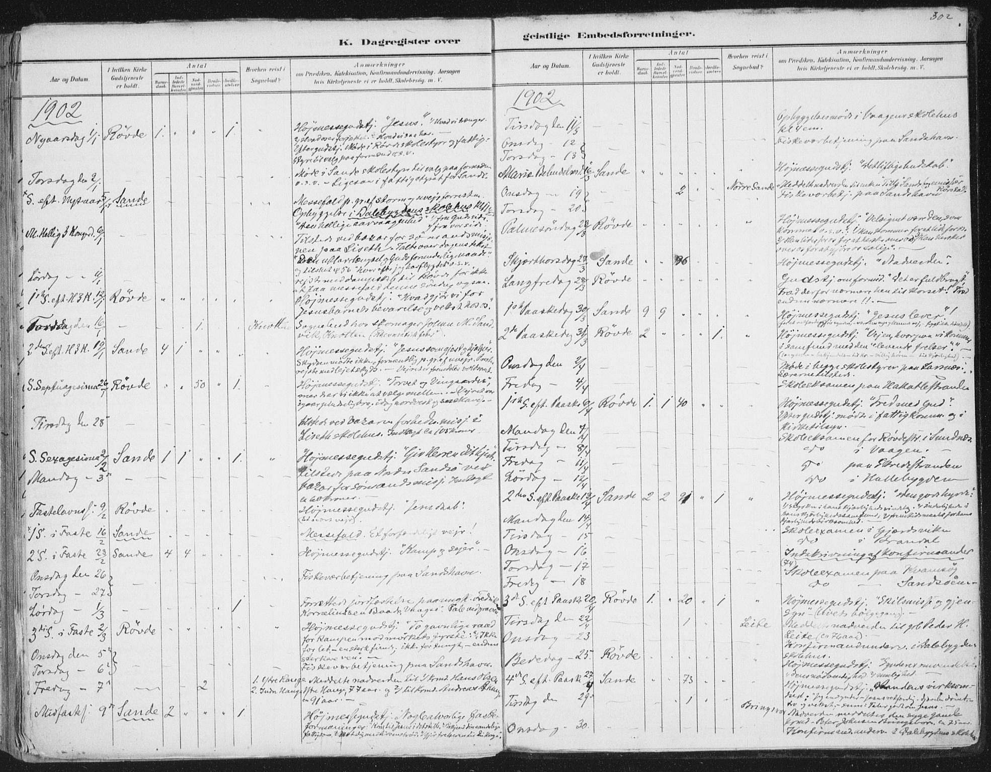 Ministerialprotokoller, klokkerbøker og fødselsregistre - Møre og Romsdal, AV/SAT-A-1454/503/L0037: Parish register (official) no. 503A05, 1884-1900, p. 302