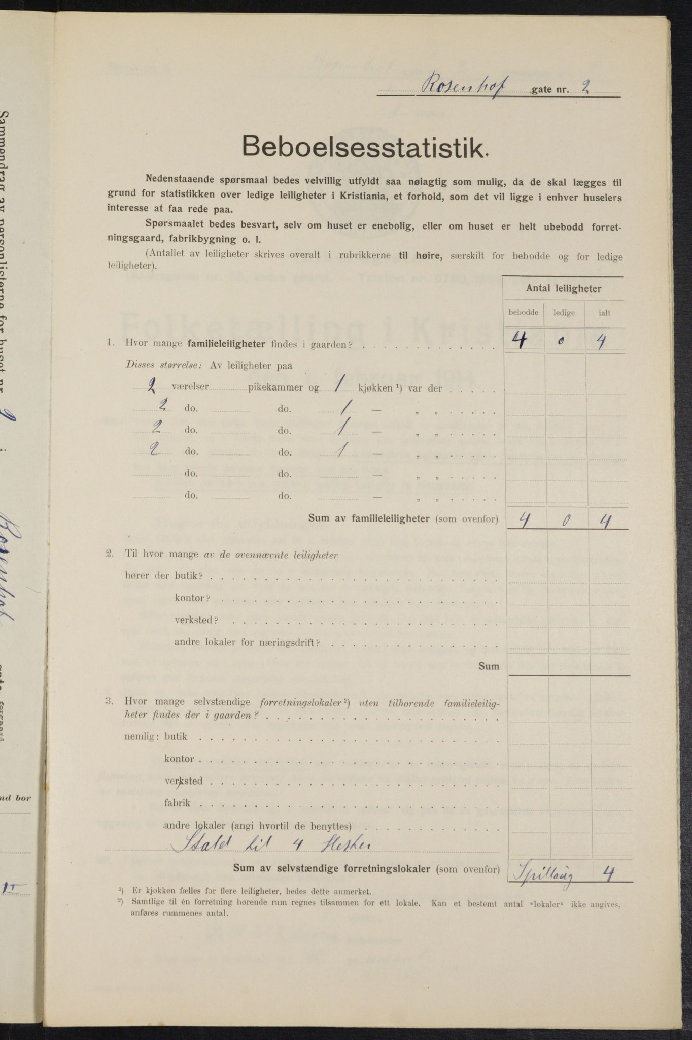 OBA, Municipal Census 1914 for Kristiania, 1914, p. 83572