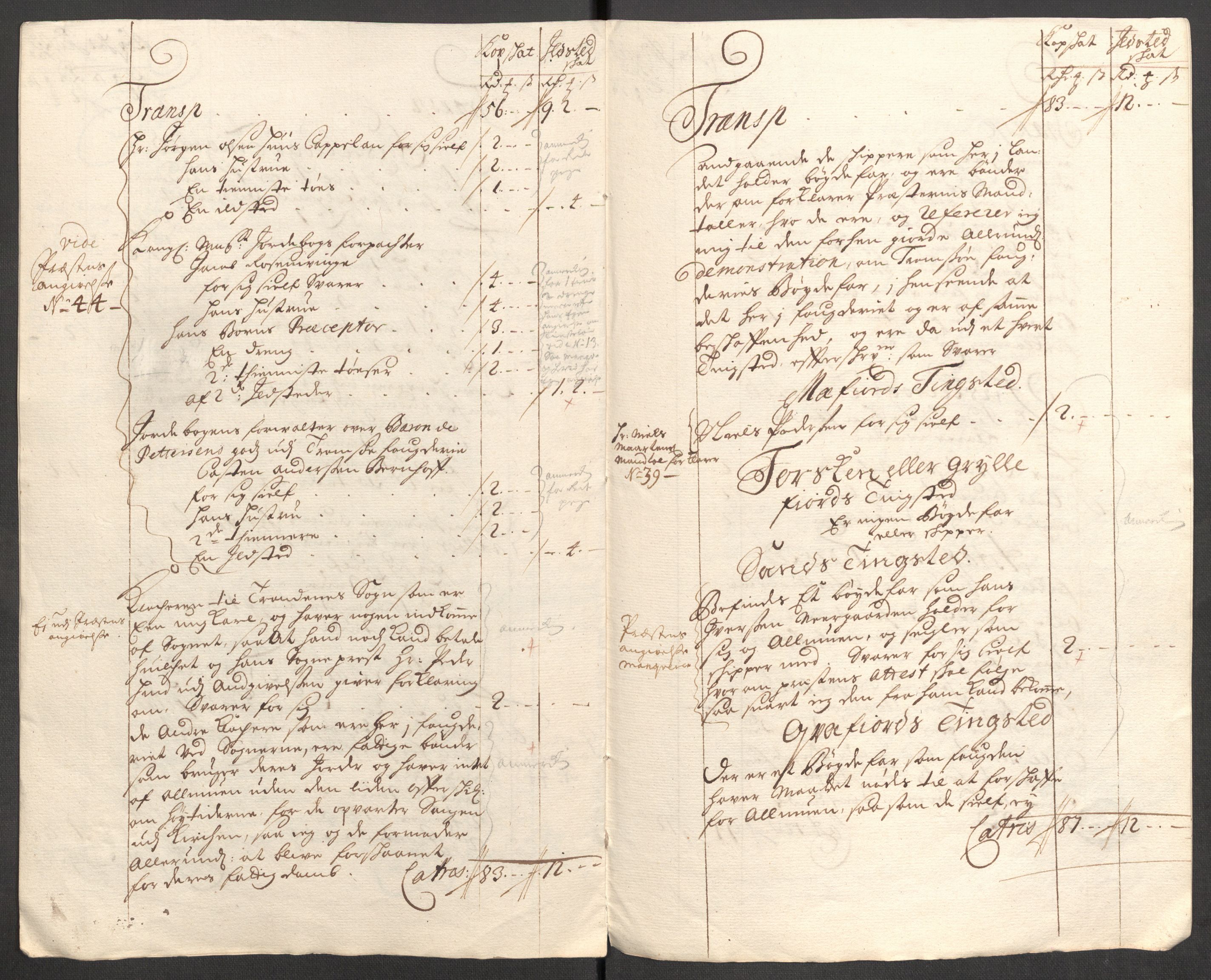 Rentekammeret inntil 1814, Reviderte regnskaper, Fogderegnskap, AV/RA-EA-4092/R68/L4758: Fogderegnskap Senja og Troms, 1711-1712, p. 244