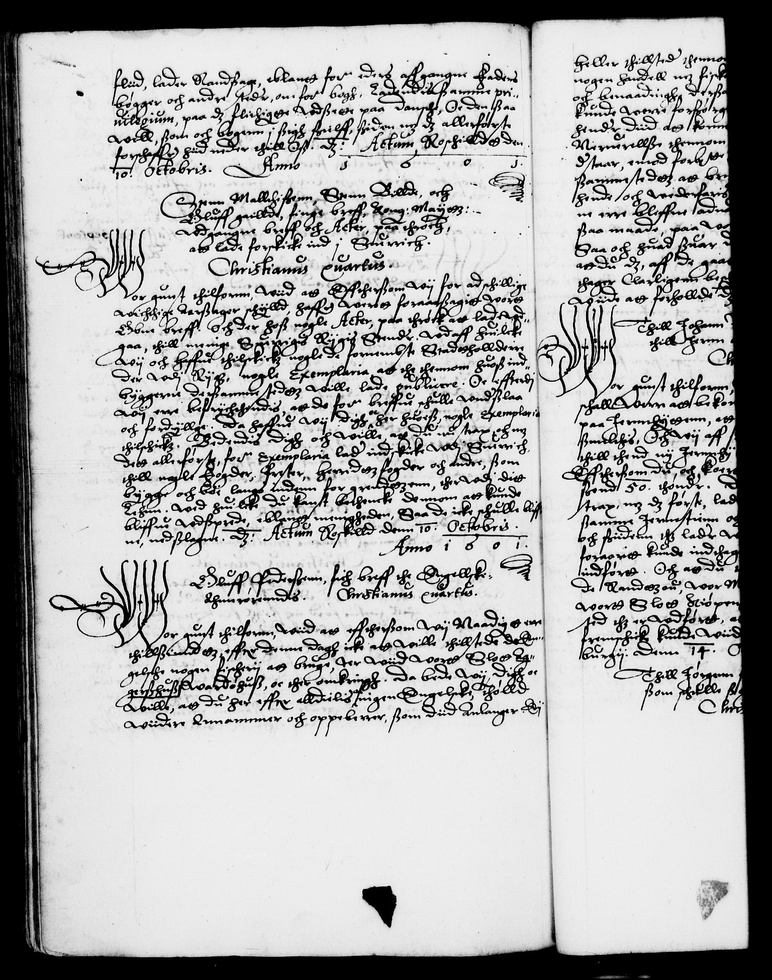 Danske Kanselli 1572-1799, RA/EA-3023/F/Fc/Fca/Fcab/L0003: Norske tegnelser (mikrofilm), 1596-1616, p. 102b