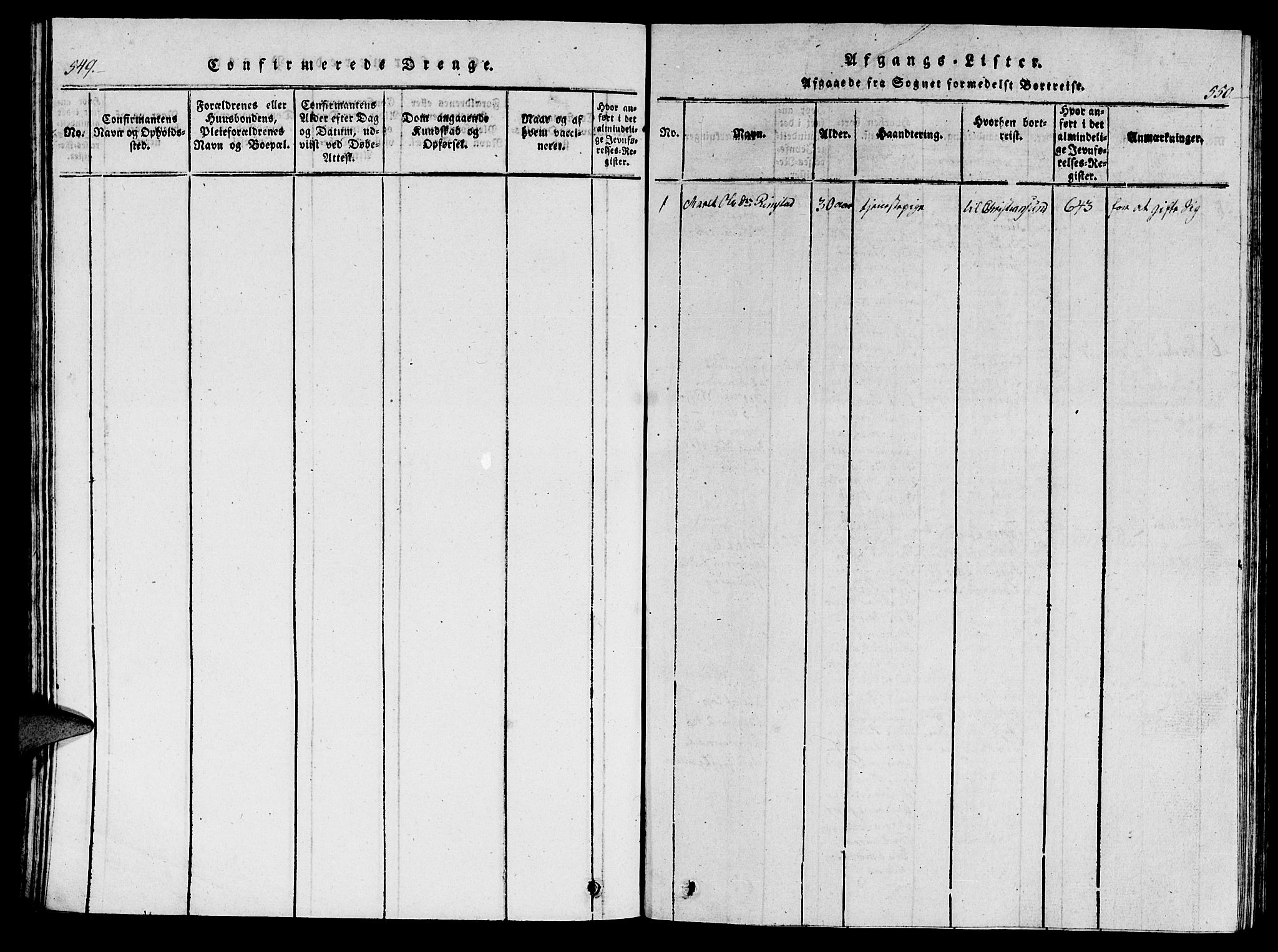 Ministerialprotokoller, klokkerbøker og fødselsregistre - Møre og Romsdal, SAT/A-1454/586/L0990: Parish register (copy) no. 586C01, 1819-1837, p. 549-550