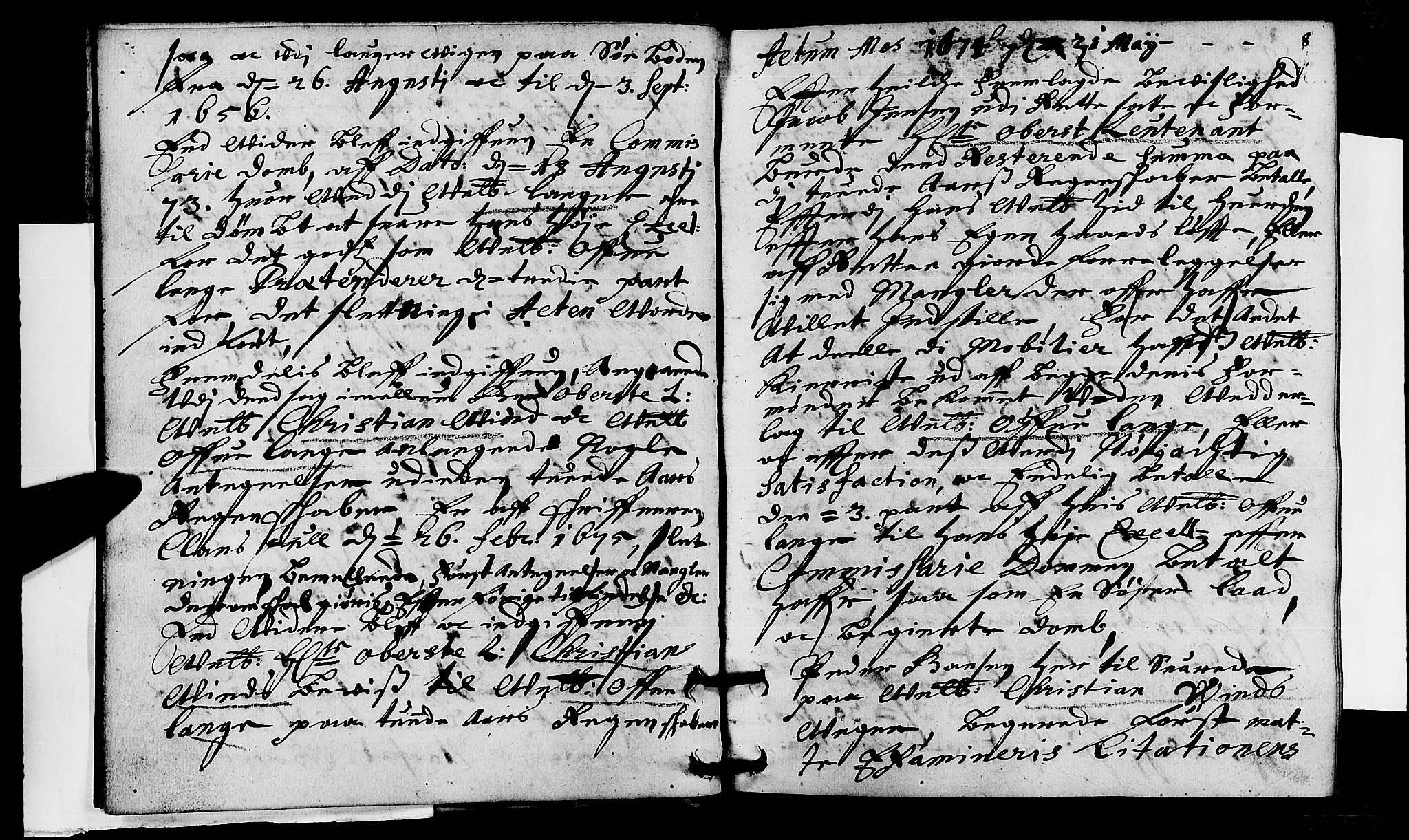 Moss sorenskriveri, SAO/A-10168, 1676-1677, p. 7b-8a
