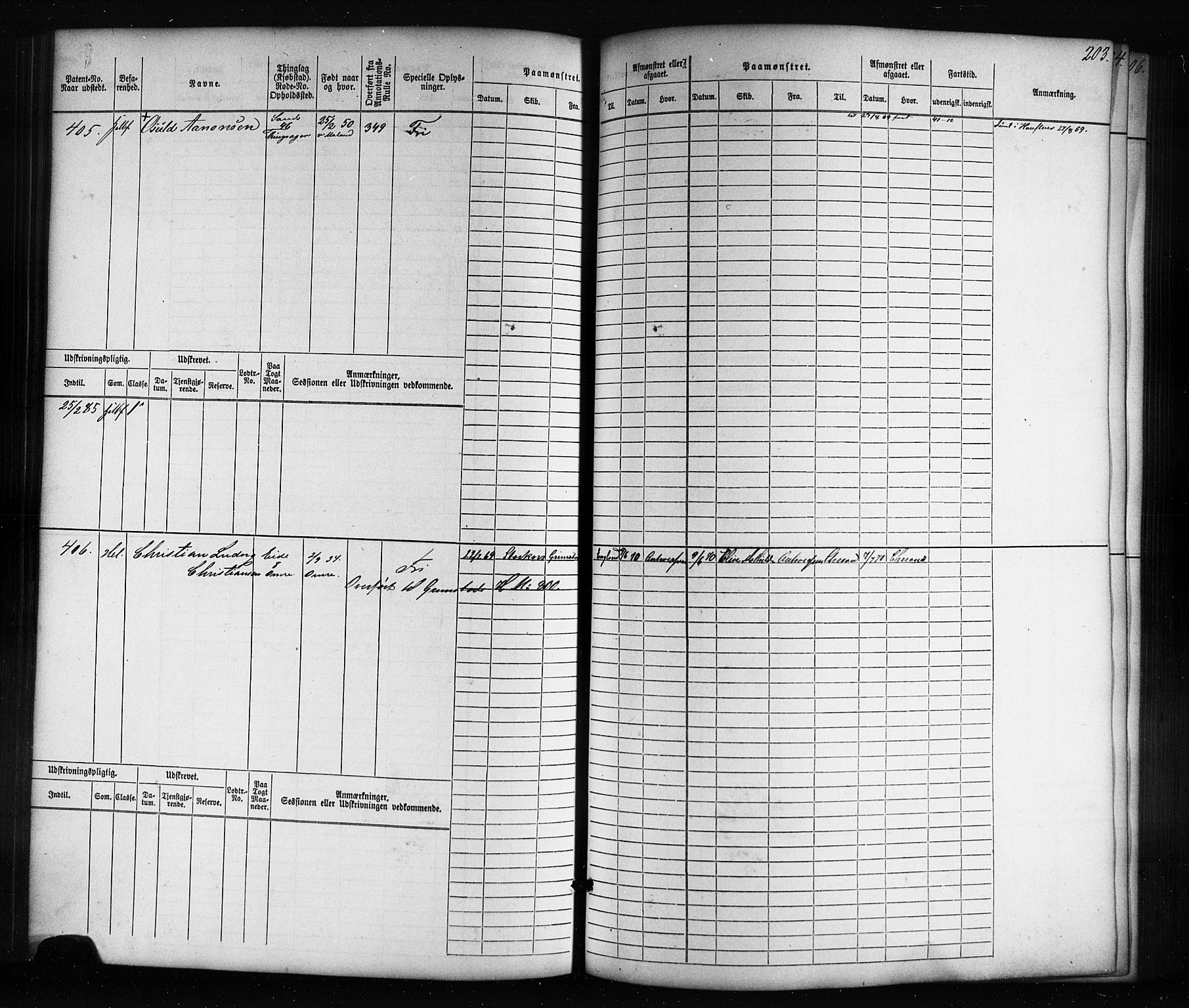 Lillesand mønstringskrets, SAK/2031-0014/F/Fb/L0002: Hovedrulle nr 1-770, W-11, 1866-1890, p. 207